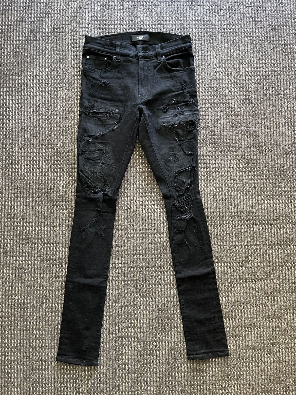 Amiri 2018 Heavily Distressed Jeans Size US 29 - 2 Thumbnail