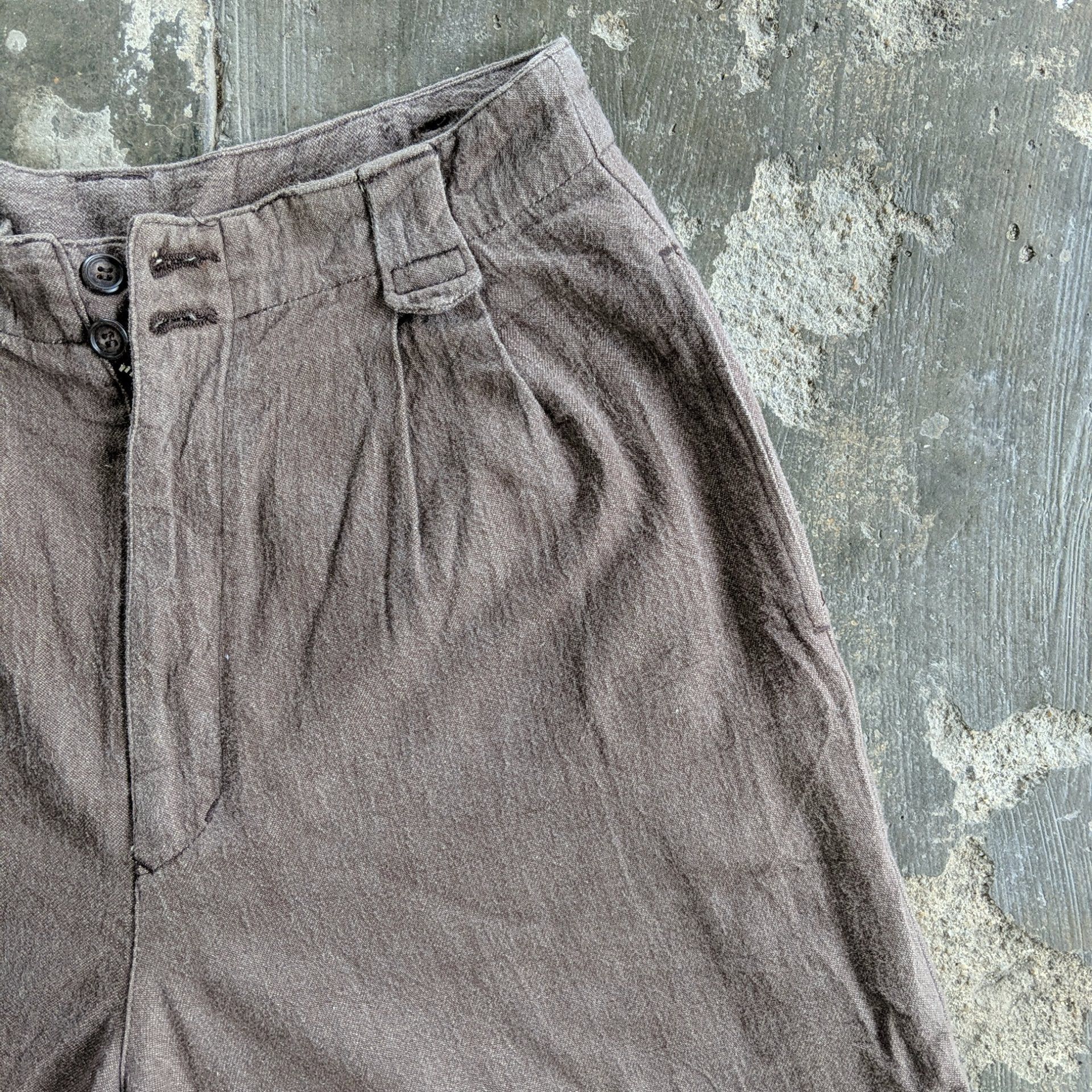 Japanese Brand × Vintage Vintage Japanese Japan Baggy Trousers Casual Pants Size US 26 / EU 42 - 4 Thumbnail