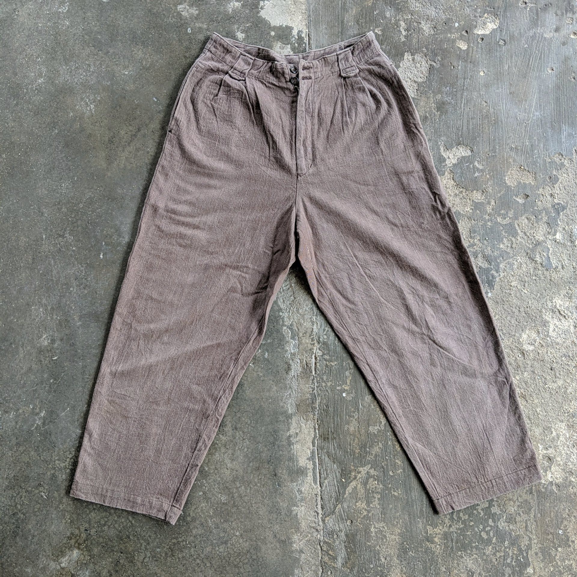 Japanese Brand × Vintage Vintage Japanese Japan Baggy Trousers Casual Pants Size US 26 / EU 42 - 1 Thumbnail