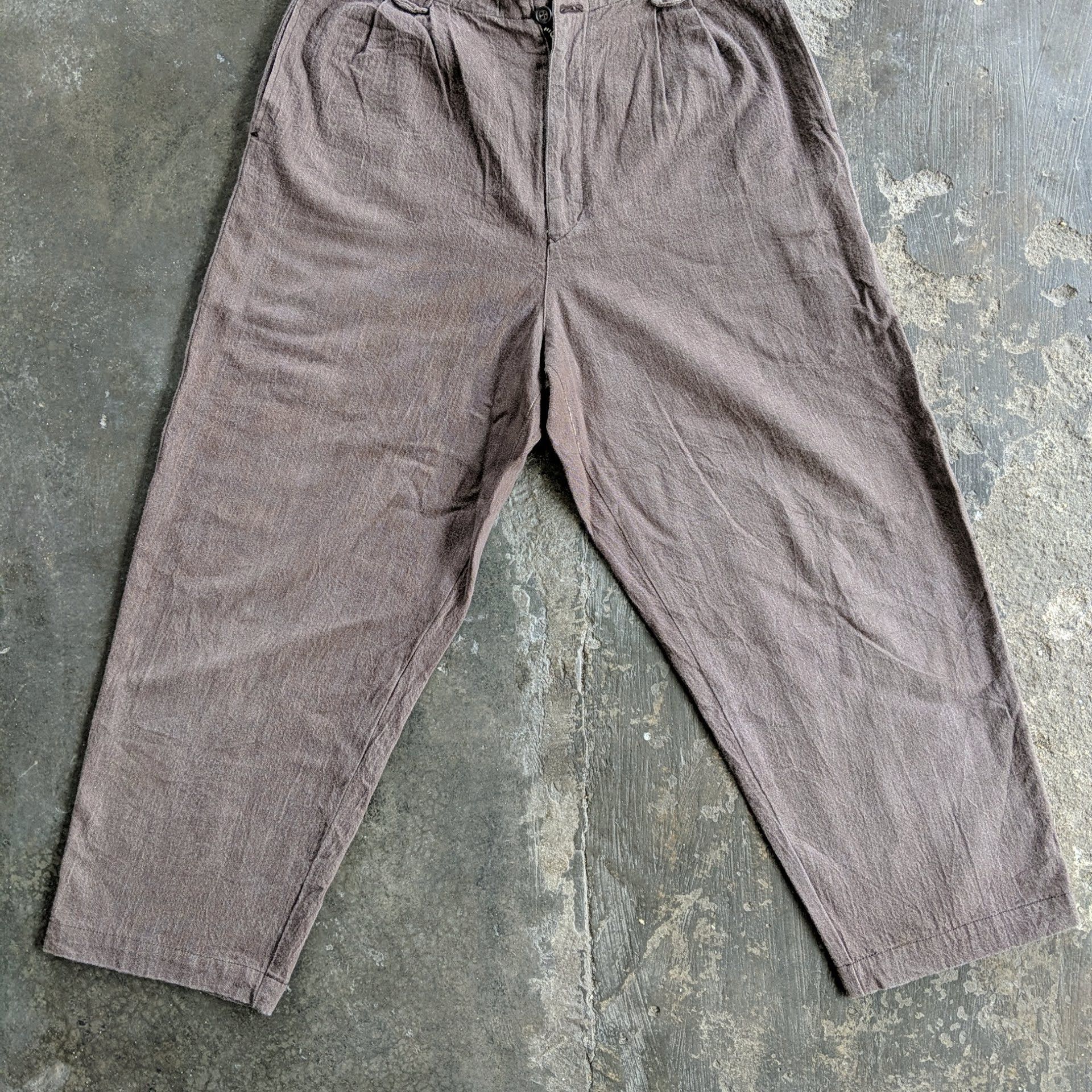 Japanese Brand × Vintage Vintage Japanese Japan Baggy Trousers Casual Pants Size US 26 / EU 42 - 5 Thumbnail