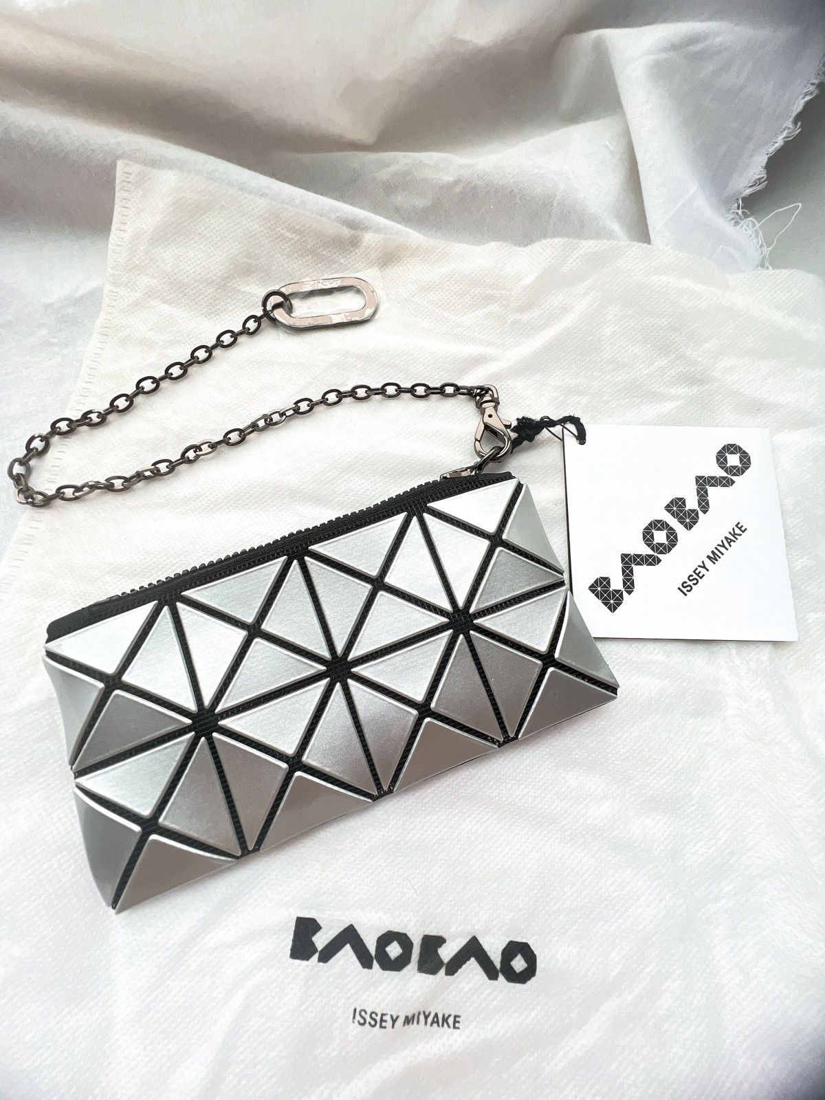 Issey Miyake × Japanese Brand Bao Bao Coins purse wallet cardholder with chain Size ONE SIZE - 1 Thumbnail