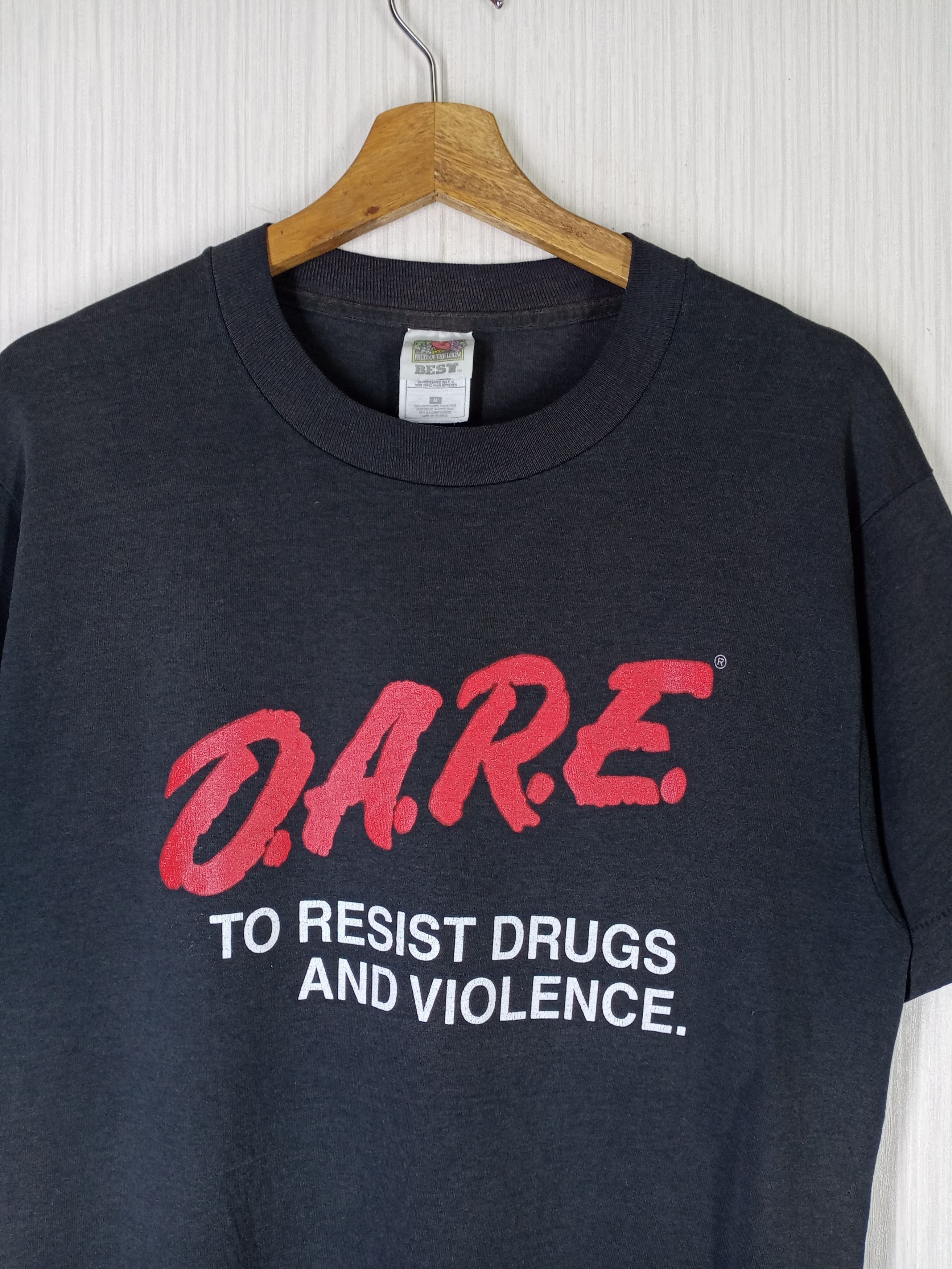 D.A.R.E Rare Vintage 90s D.A.R.E Tshirt Size US M / EU 48-50 / 2 - 3 Thumbnail