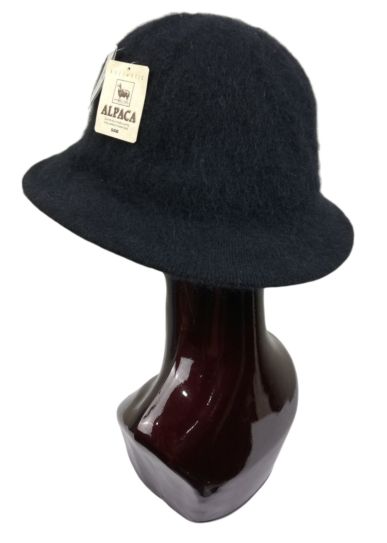 Handmade 🔥SUGAI ALPACA Furgora Genuine Angora Rabbit Fur Bucket Hat Size ONE SIZE - 4 Thumbnail