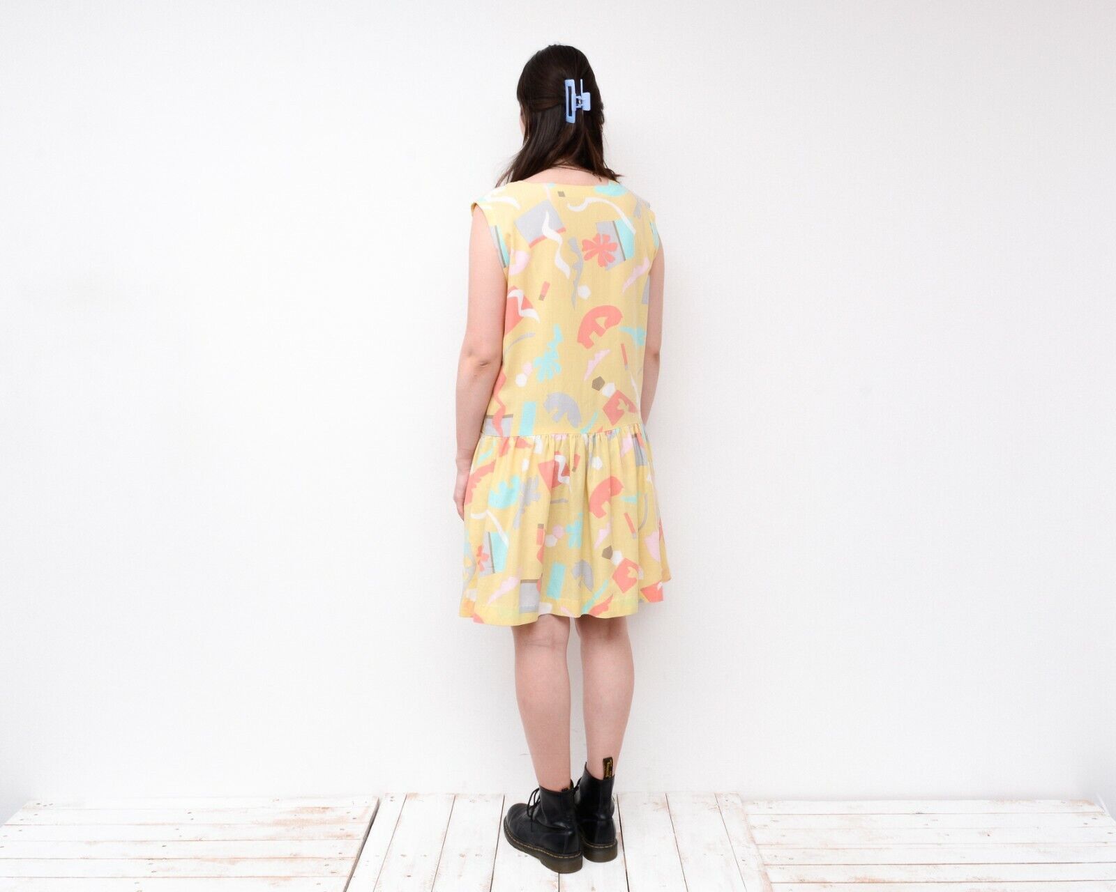 Other × Vintage Women's 90's XL Abstract Print Dress Dress Multi Sleeveless Size XL / US 12-14 / IT 48-50 - 5 Thumbnail