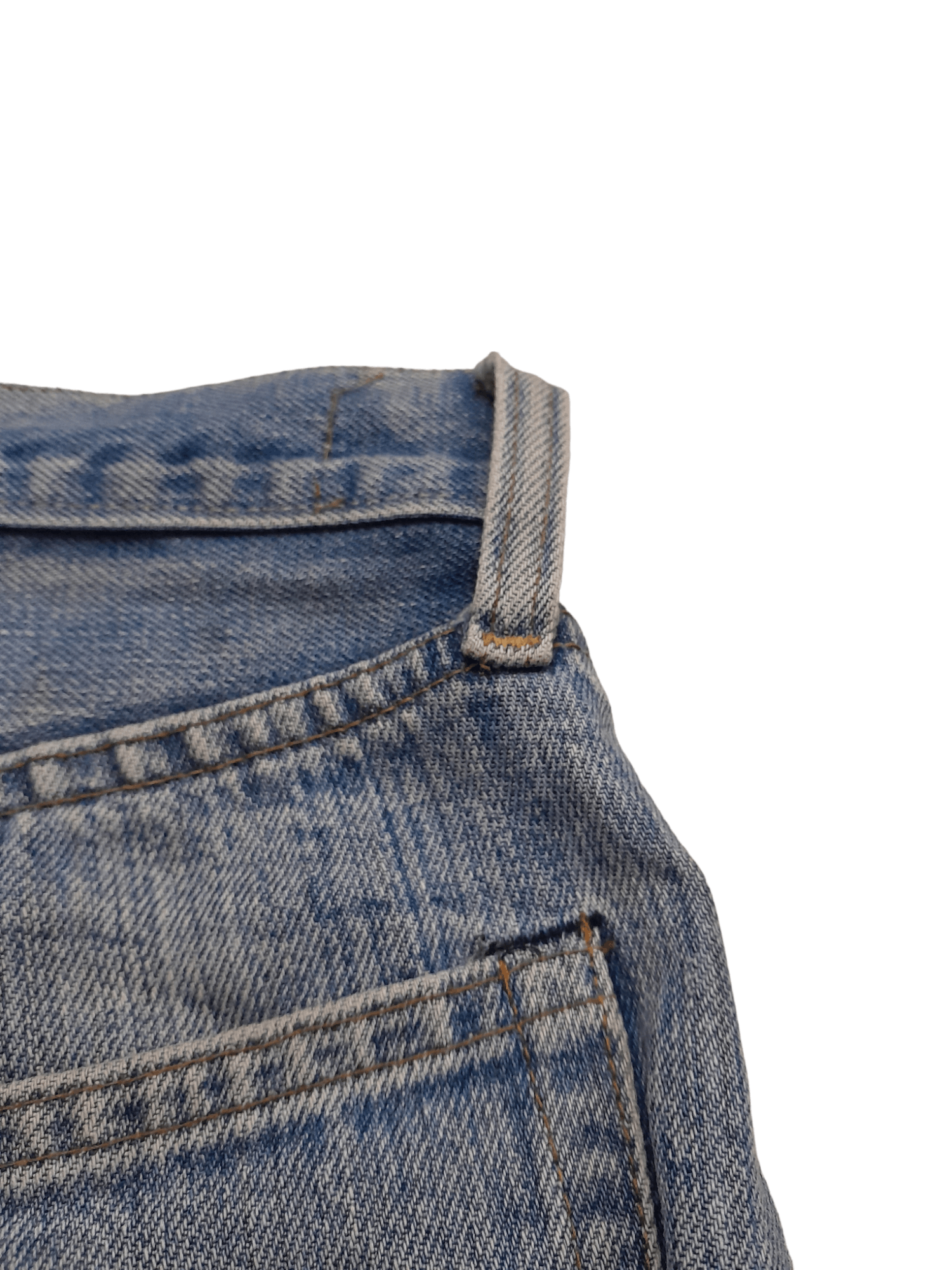 Vintage Vtg Levis 501 USA Selvedge stamped 'F' Button Denim (E551) Size US 32 / EU 48 - 3 Thumbnail