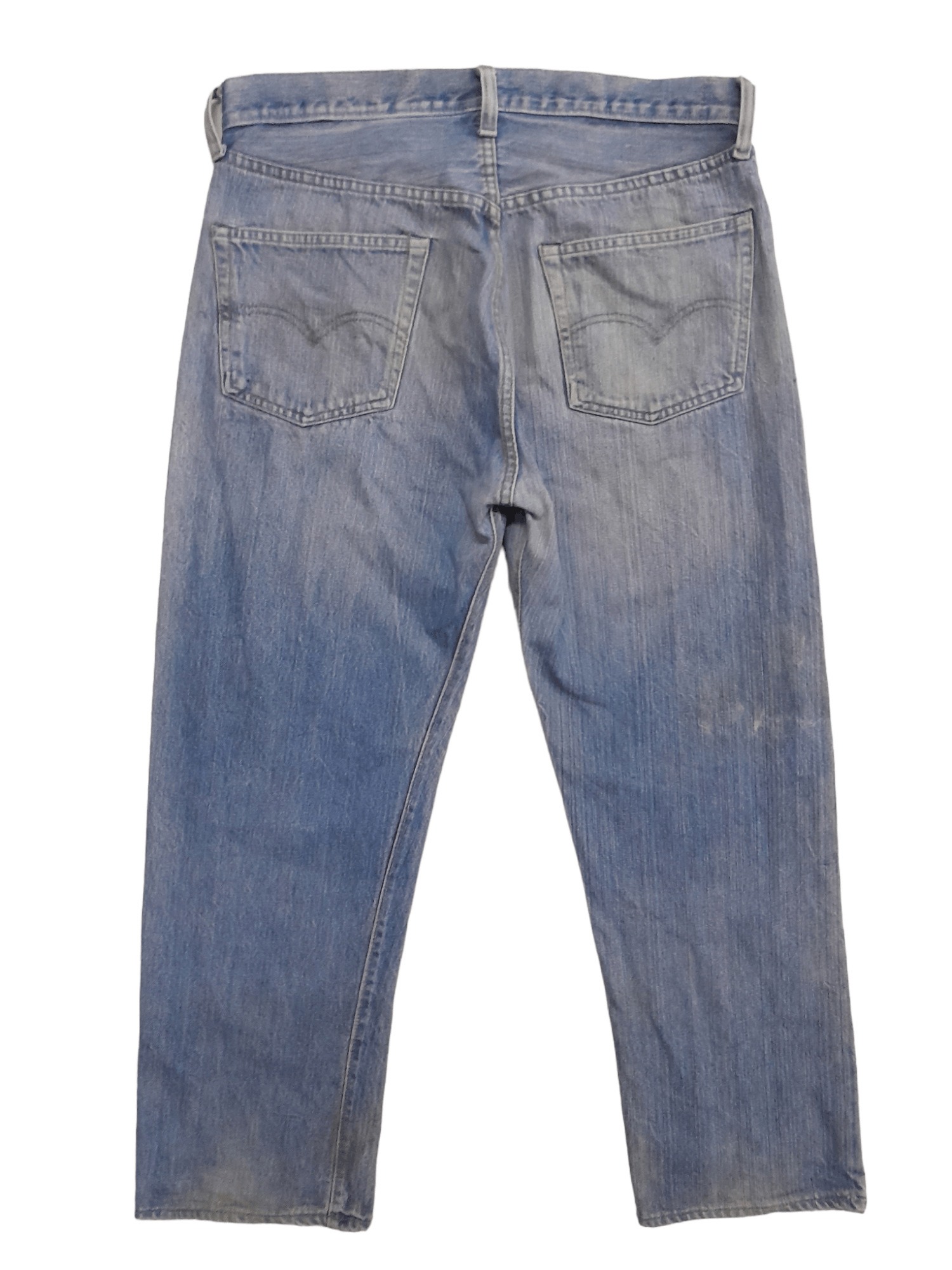 Vintage Vtg Levis 501 USA Selvedge stamped 'F' Button Denim (E551) Size US 32 / EU 48 - 1 Thumbnail