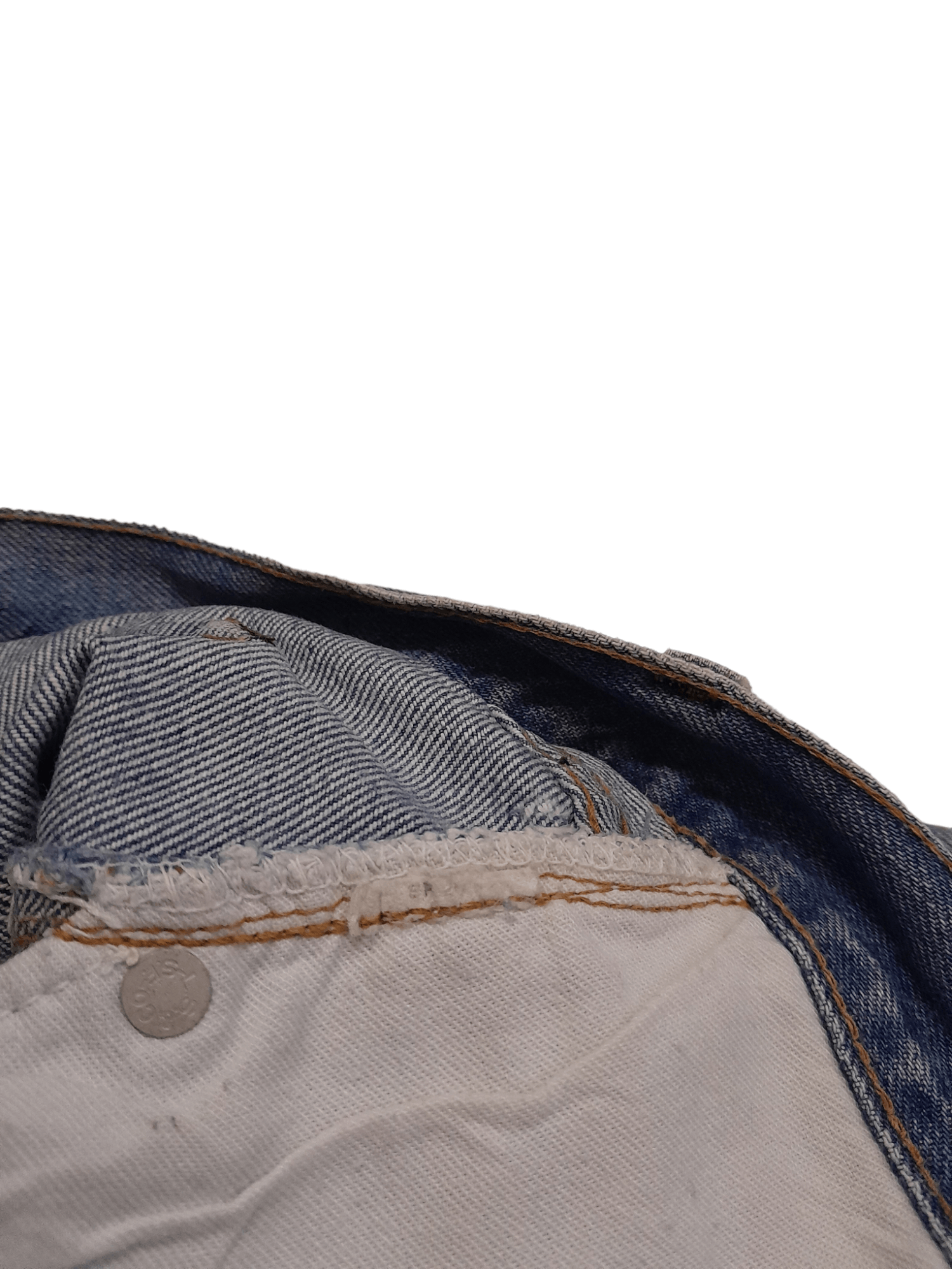 Vintage Vtg Levis 501 USA Selvedge stamped 'F' Button Denim (E551) Size US 32 / EU 48 - 8 Thumbnail