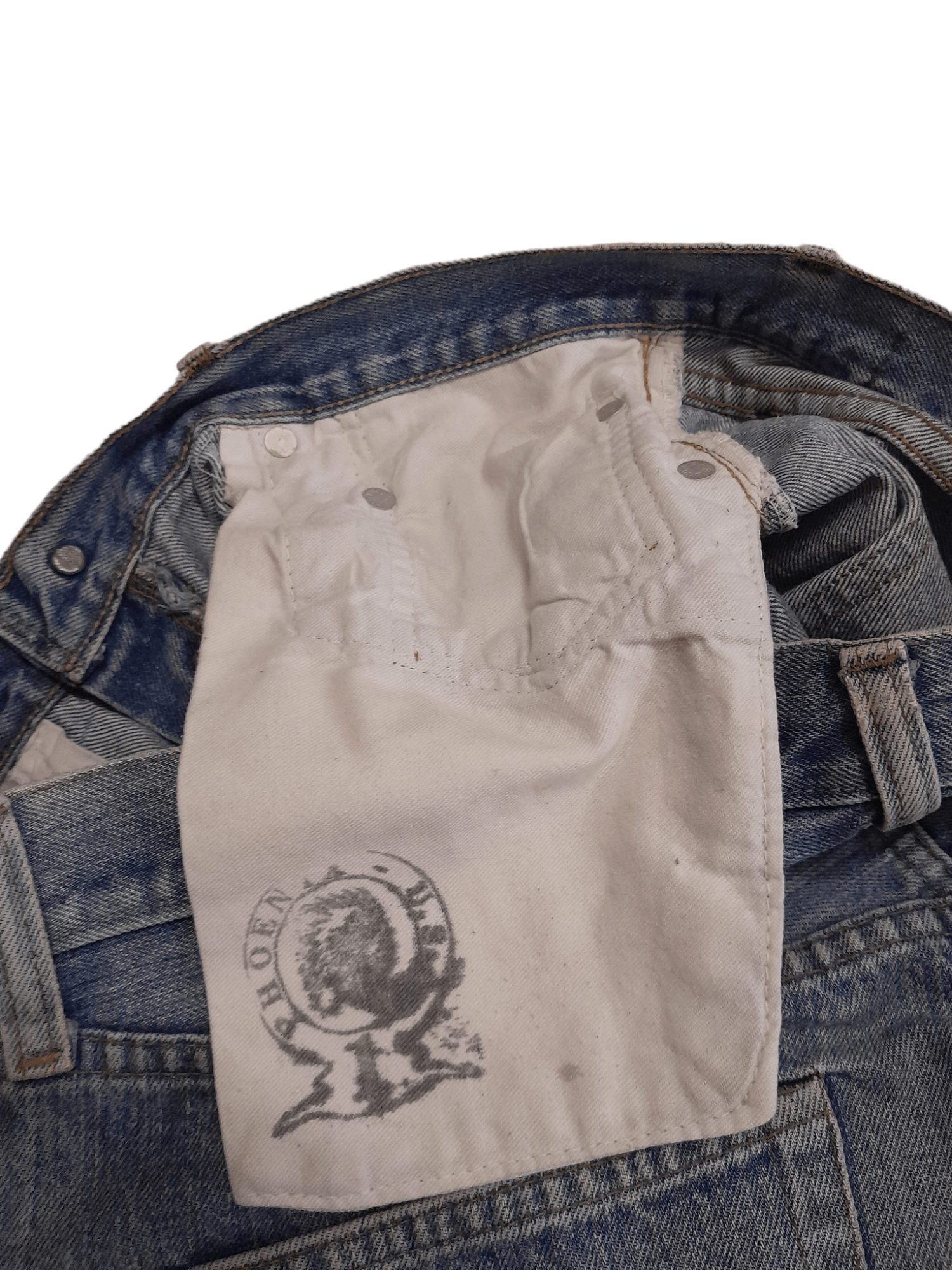 Vintage Vtg Levis 501 USA Selvedge stamped 'F' Button Denim (E551) Size US 32 / EU 48 - 10 Thumbnail