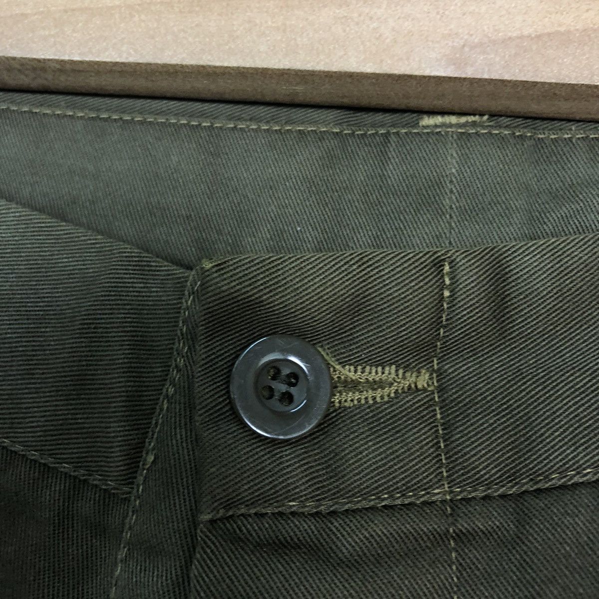 Japanese Brand CASUAL PANTS DOUBLE KNEE VINTAGE GREEN PAINTED STYLE #A085 Size US 31 - 5 Thumbnail