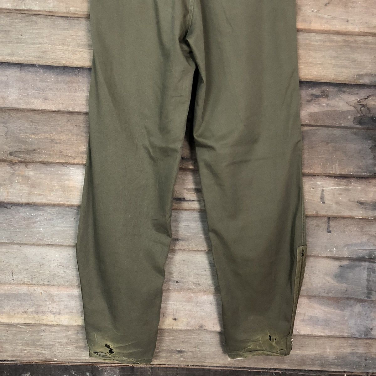 Japanese Brand CASUAL PANTS DOUBLE KNEE VINTAGE GREEN PAINTED STYLE #A085 Size US 31 - 9 Thumbnail