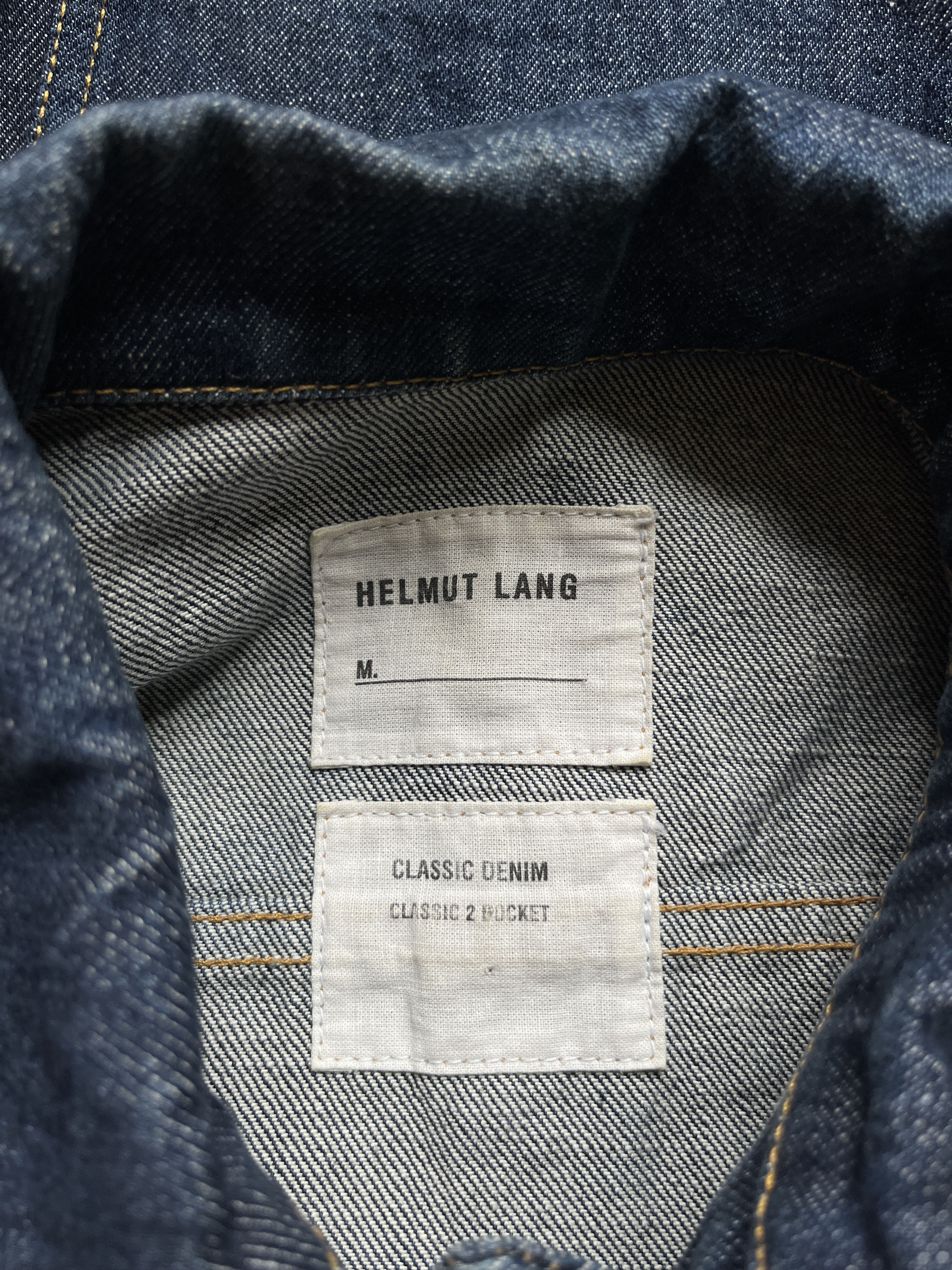Helmut Lang ⚡️QUICK SALE⚡️1990's Helmut Lang Blue Denim Jean Jacket Size M / US 6-8 / IT 42-44 - 3 Thumbnail