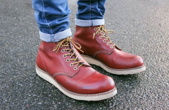 Red Wing Boots 8166 6inch CLASSIC PLAIN TOE US:9D Leather 030139d