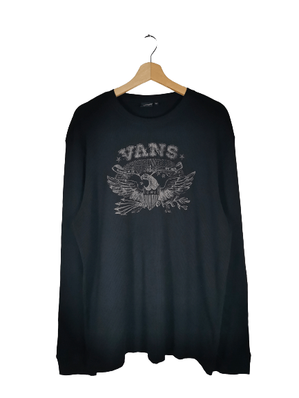 Vans Vans Black Long Sleeve Size US XL / EU 56 / 4 - 1 Thumbnail