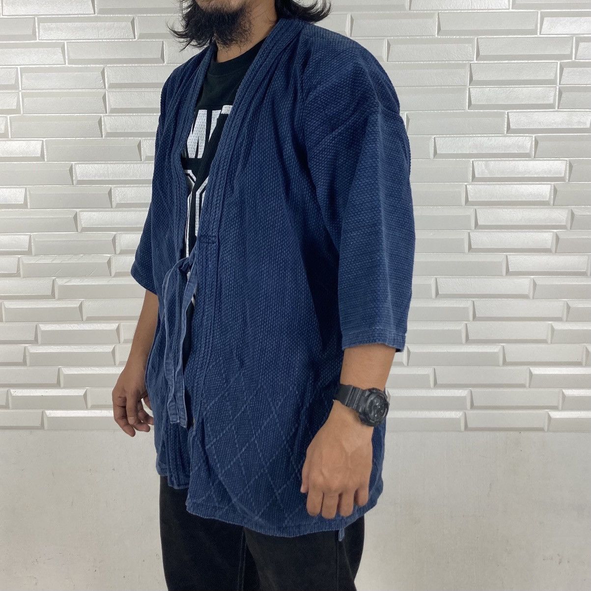 Japanese Brand VTG INDIGO NORAGI KIMONO JAPANESE TRADITIONAL Size US M / EU 48-50 / 2 - 2 Thumbnail
