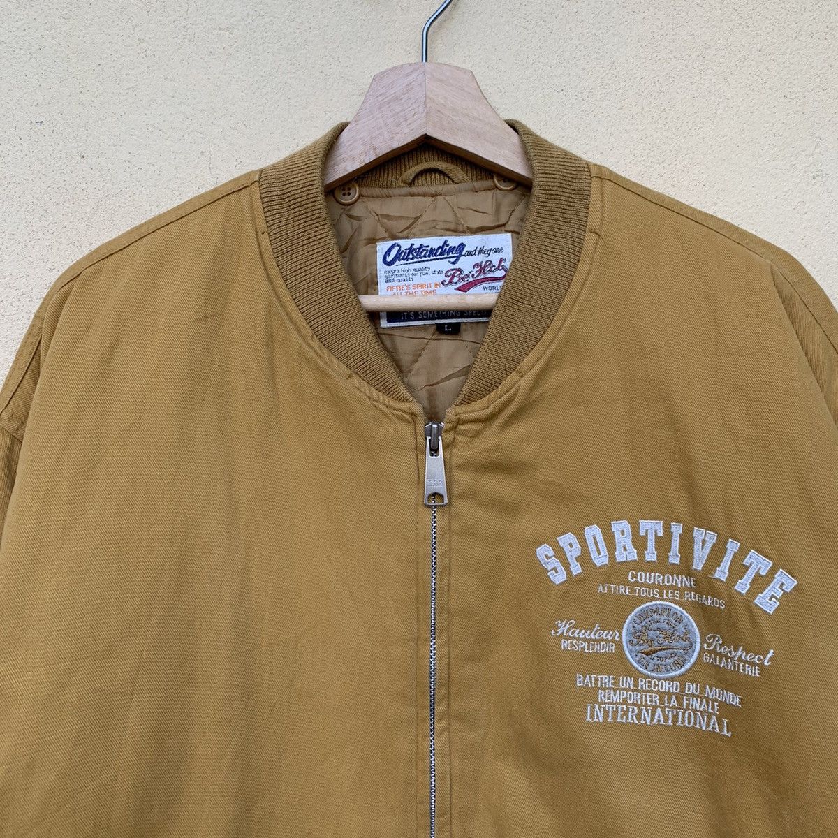 Japanese Brand SPORTIVITE PREMIER PRIX BOMBER JACKET Size US L / EU 52-54 / 3 - 2 Thumbnail