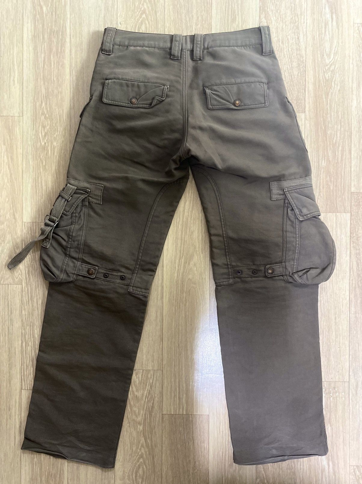 Japanese Brand Vintage Archive Issey Miyake/Tete Homme Bondage Cargo Pants Size US 29 - 5 Thumbnail