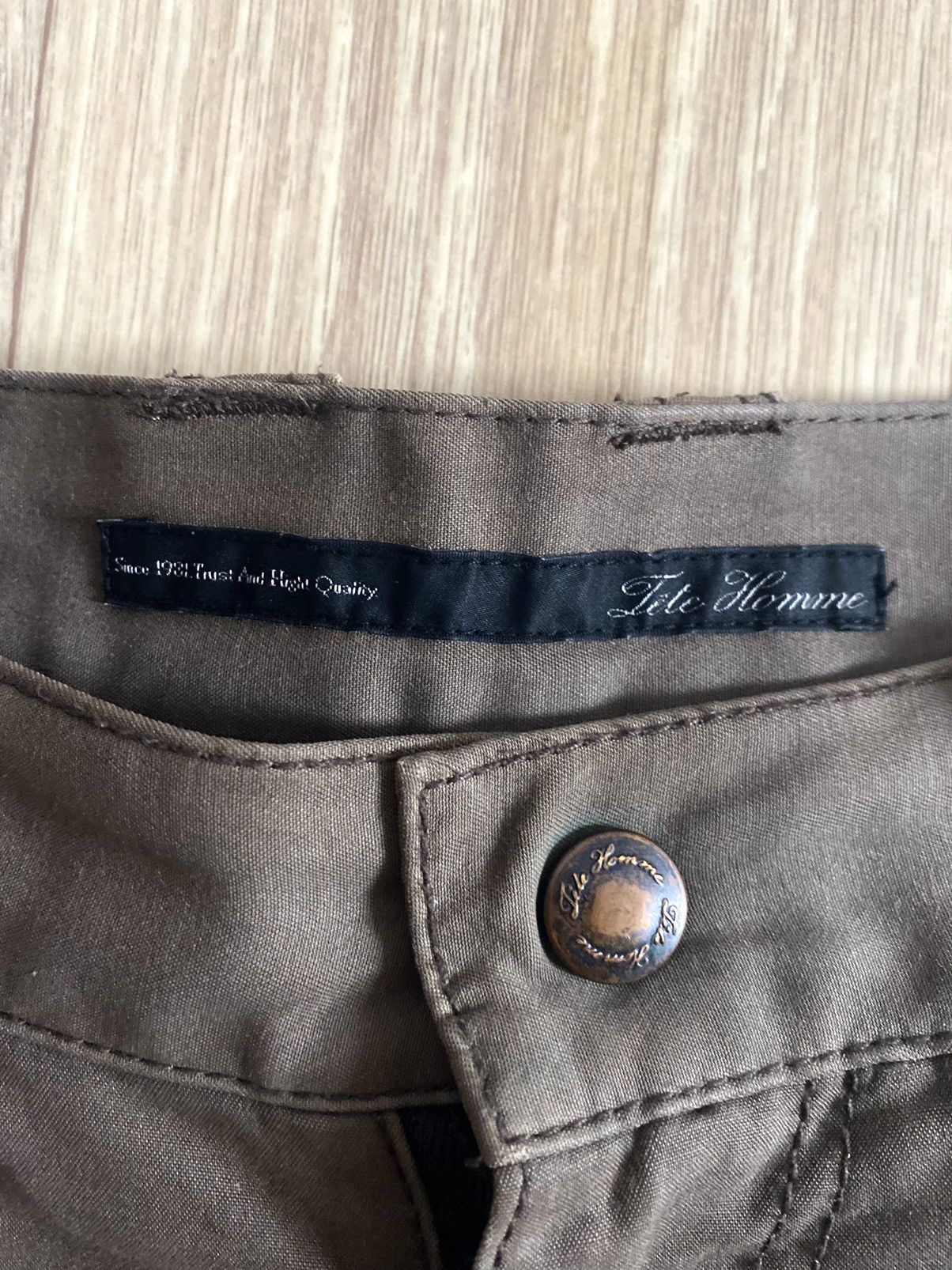Japanese Brand Vintage Archive Issey Miyake/Tete Homme Bondage Cargo Pants Size US 29 - 4 Thumbnail