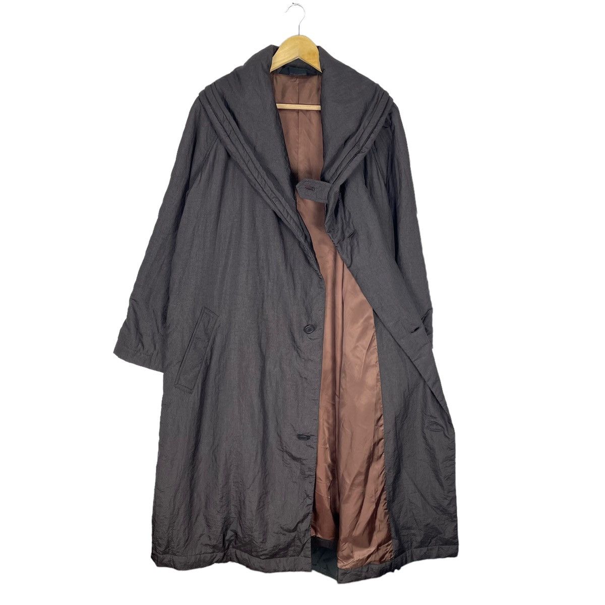 Issey Miyake 🔥80s WINDCOAT ISSEY MIYAKE OVERCOAT HOODIE JACKET Size US M / EU 48-50 / 2 - 8 Thumbnail