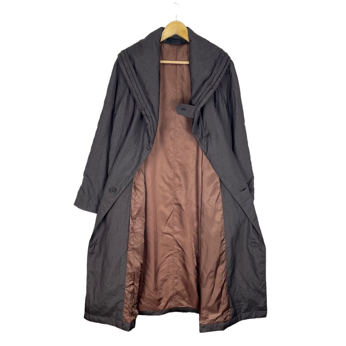 Issey Miyake 🔥80s WINDCOAT ISSEY MIYAKE OVERCOAT HOODIE JACKET Size US M / EU 48-50 / 2 - 9 Thumbnail