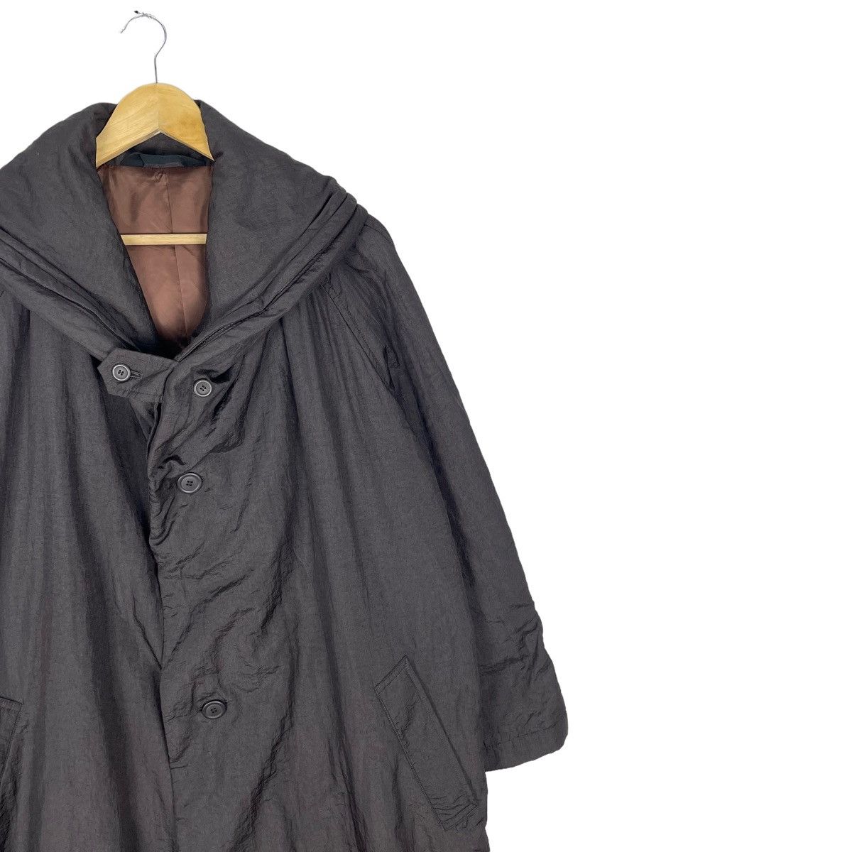 Issey Miyake 🔥80s WINDCOAT ISSEY MIYAKE OVERCOAT HOODIE JACKET Size US M / EU 48-50 / 2 - 6 Thumbnail
