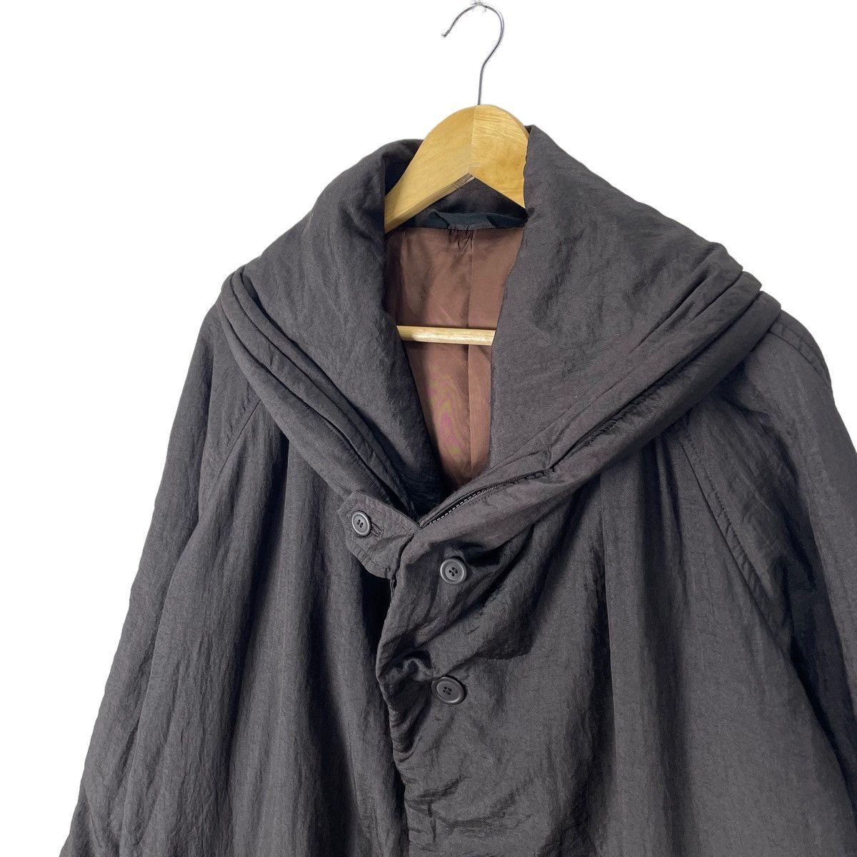 Issey Miyake 🔥80s WINDCOAT ISSEY MIYAKE OVERCOAT HOODIE JACKET Size US M / EU 48-50 / 2 - 7 Thumbnail