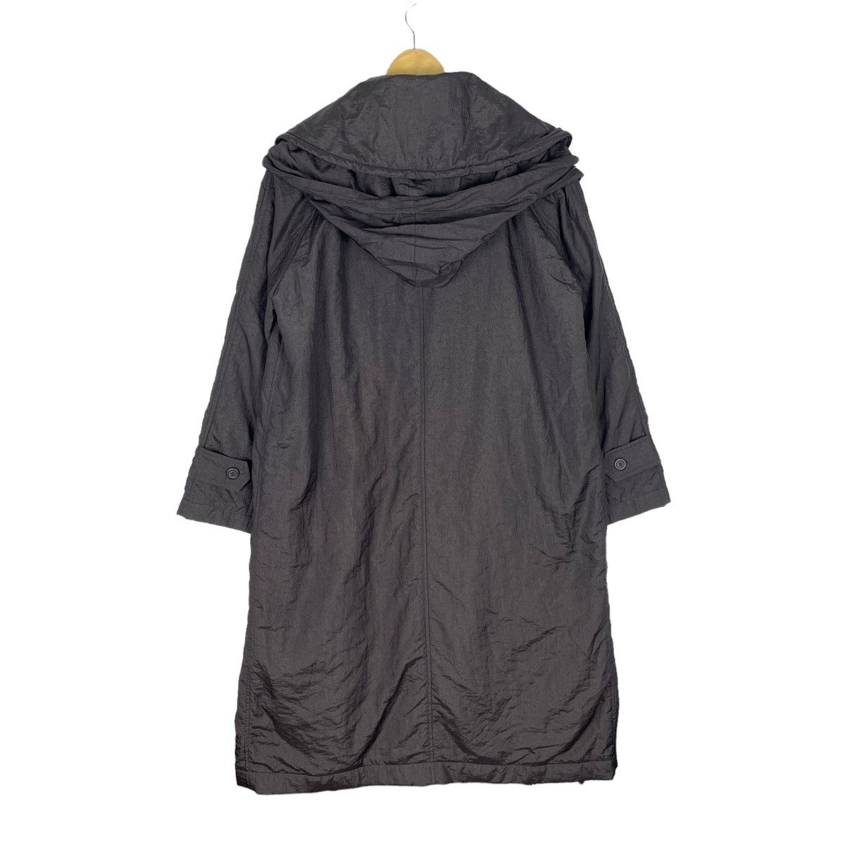Issey Miyake 🔥80s WINDCOAT ISSEY MIYAKE OVERCOAT HOODIE JACKET Size US M / EU 48-50 / 2 - 10 Thumbnail