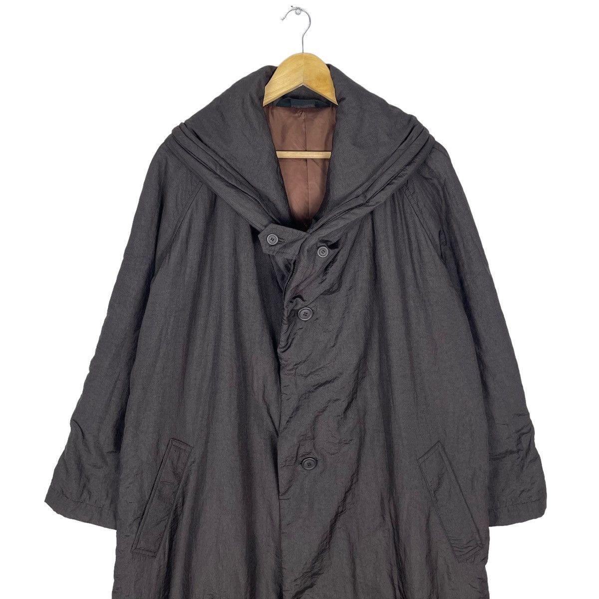 Issey Miyake 🔥80s WINDCOAT ISSEY MIYAKE OVERCOAT HOODIE JACKET Size US M / EU 48-50 / 2 - 5 Thumbnail