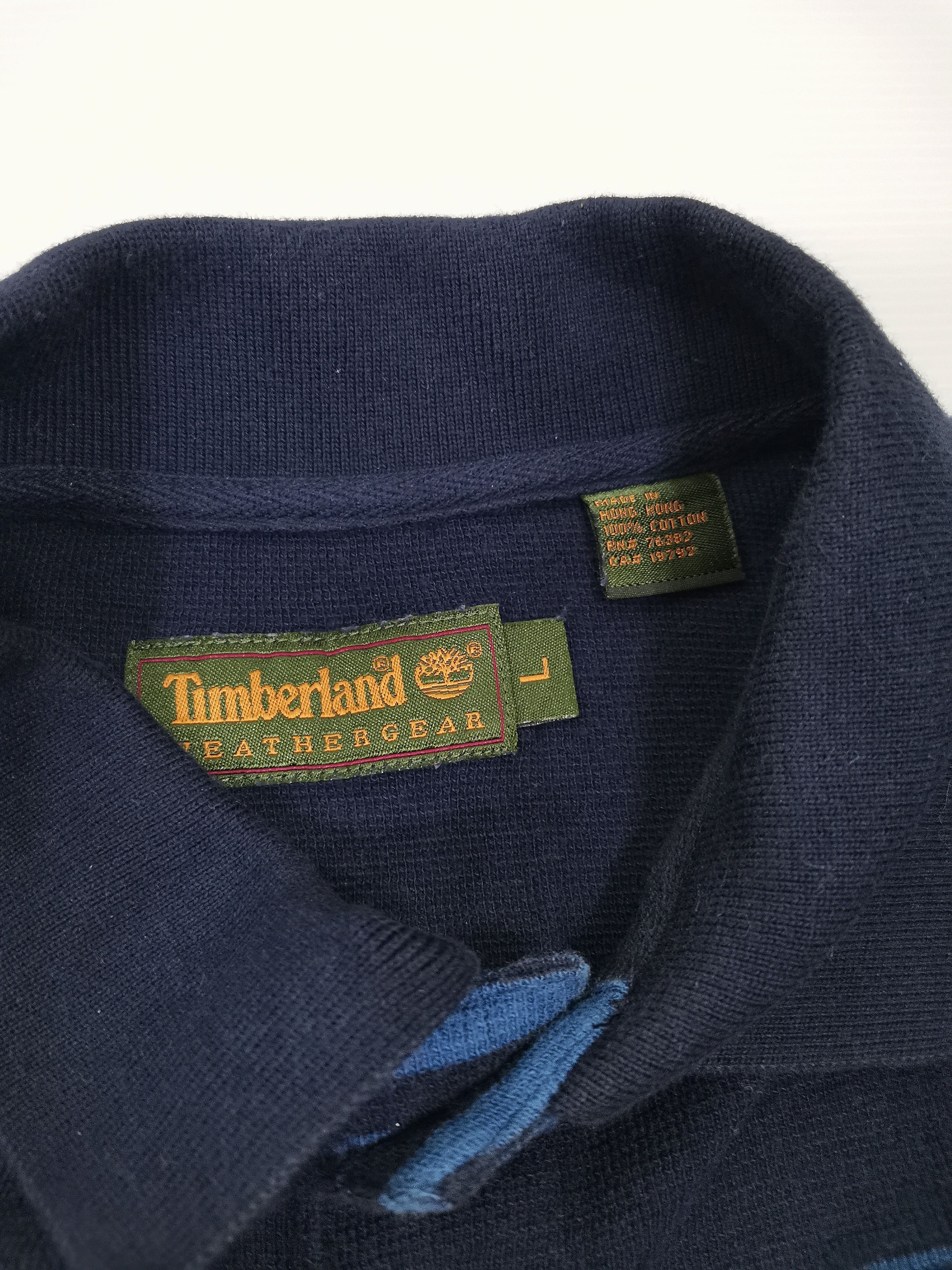Timberland Timberland Striped Long Sleeve Polo Shirt Size US L / EU 52-54 / 3 - 4 Thumbnail