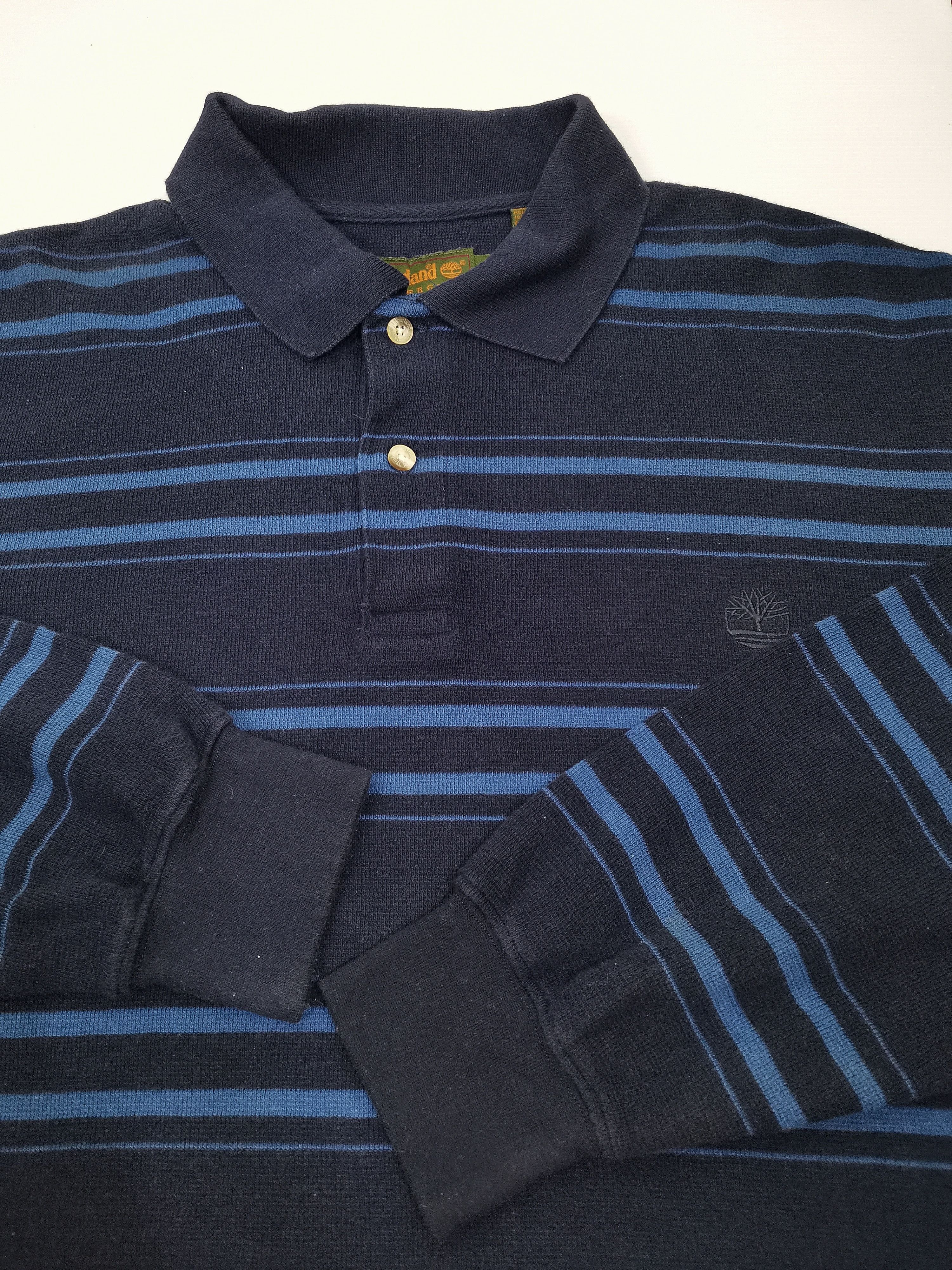 Timberland Timberland Striped Long Sleeve Polo Shirt Size US L / EU 52-54 / 3 - 3 Thumbnail