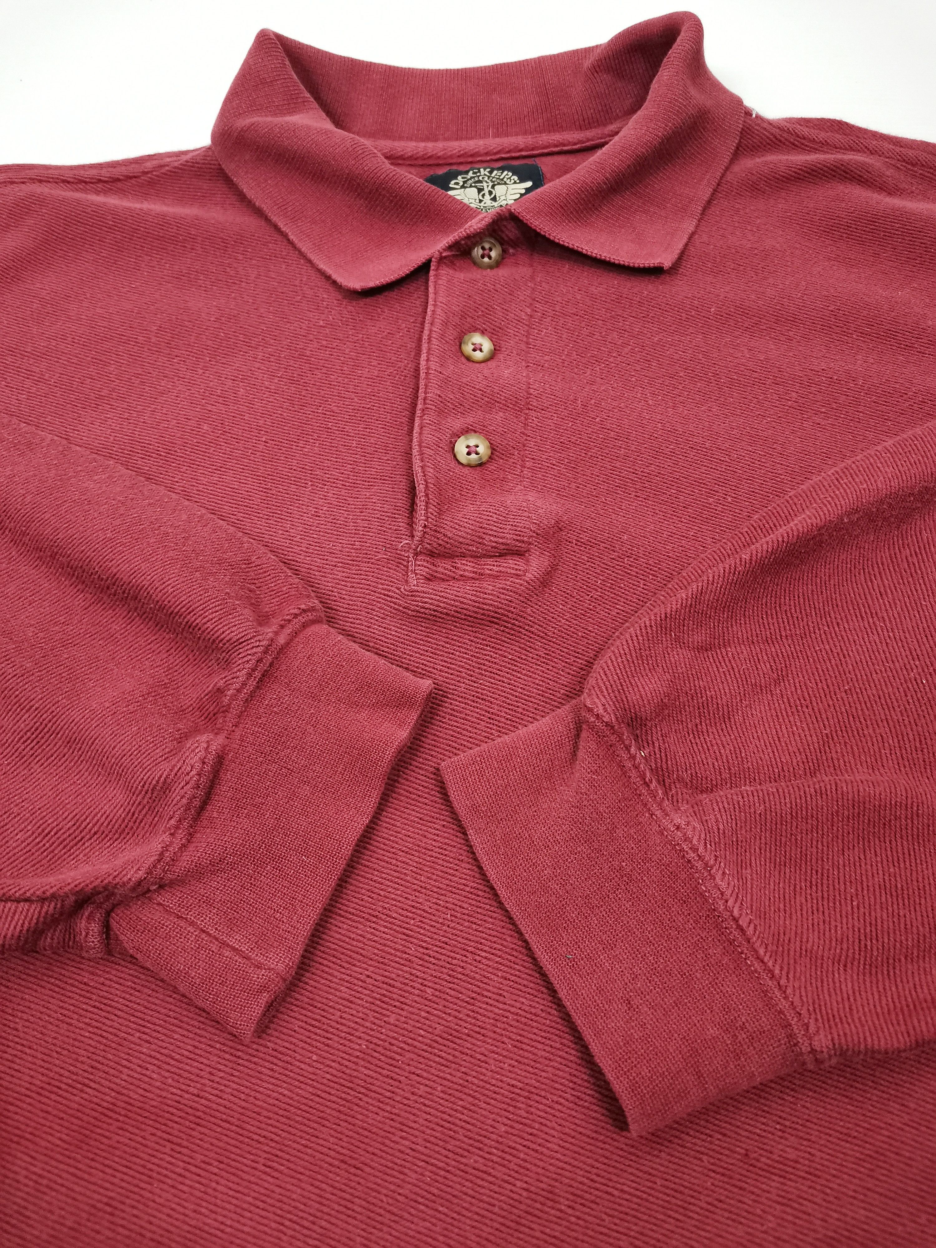 Dockers Dockers Long Sleeve Polo Shirt Size US L / EU 52-54 / 3 - 3 Thumbnail