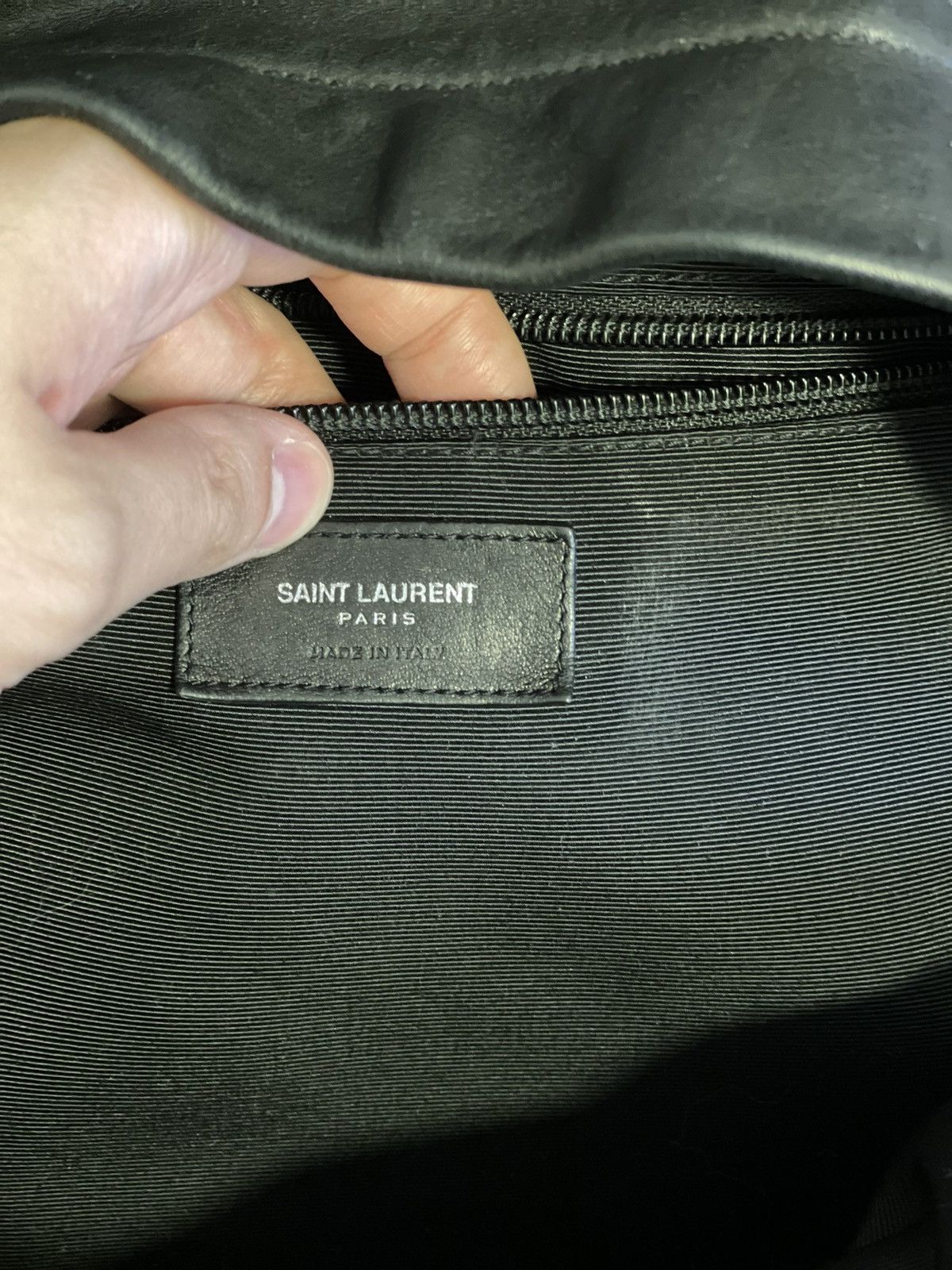 Hedi Slimane rare ysl slp saint laurent leather backpack hedi goat soft Size ONE SIZE - 6 Thumbnail