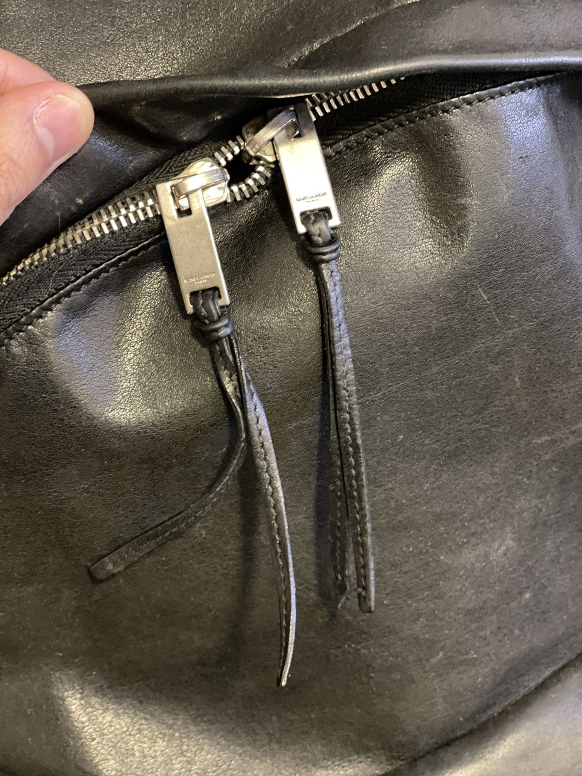 Hedi Slimane rare ysl slp saint laurent leather backpack hedi goat soft Size ONE SIZE - 3 Thumbnail