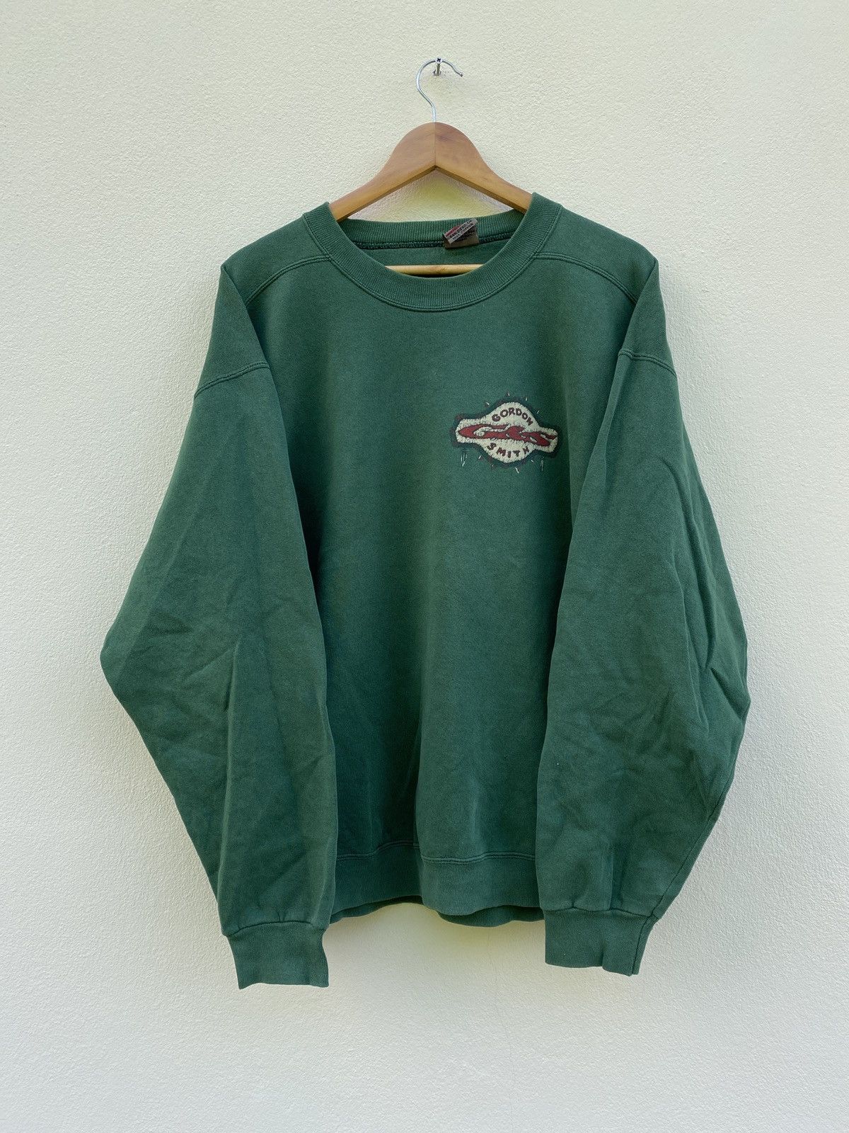 Santa Cruz Skateboards Vintage 90s Gordon And Smith Surfboards Crewneck Sweatshirt Size US L / EU 52-54 / 3 - 2 Thumbnail