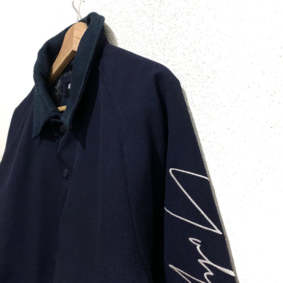 New Era × Yohji Yamamoto New 🔥 YohJi YAMAMOTO x NEW ERA Versity Jacket Cotton Size US L / EU 52-54 / 3 - 4 Thumbnail