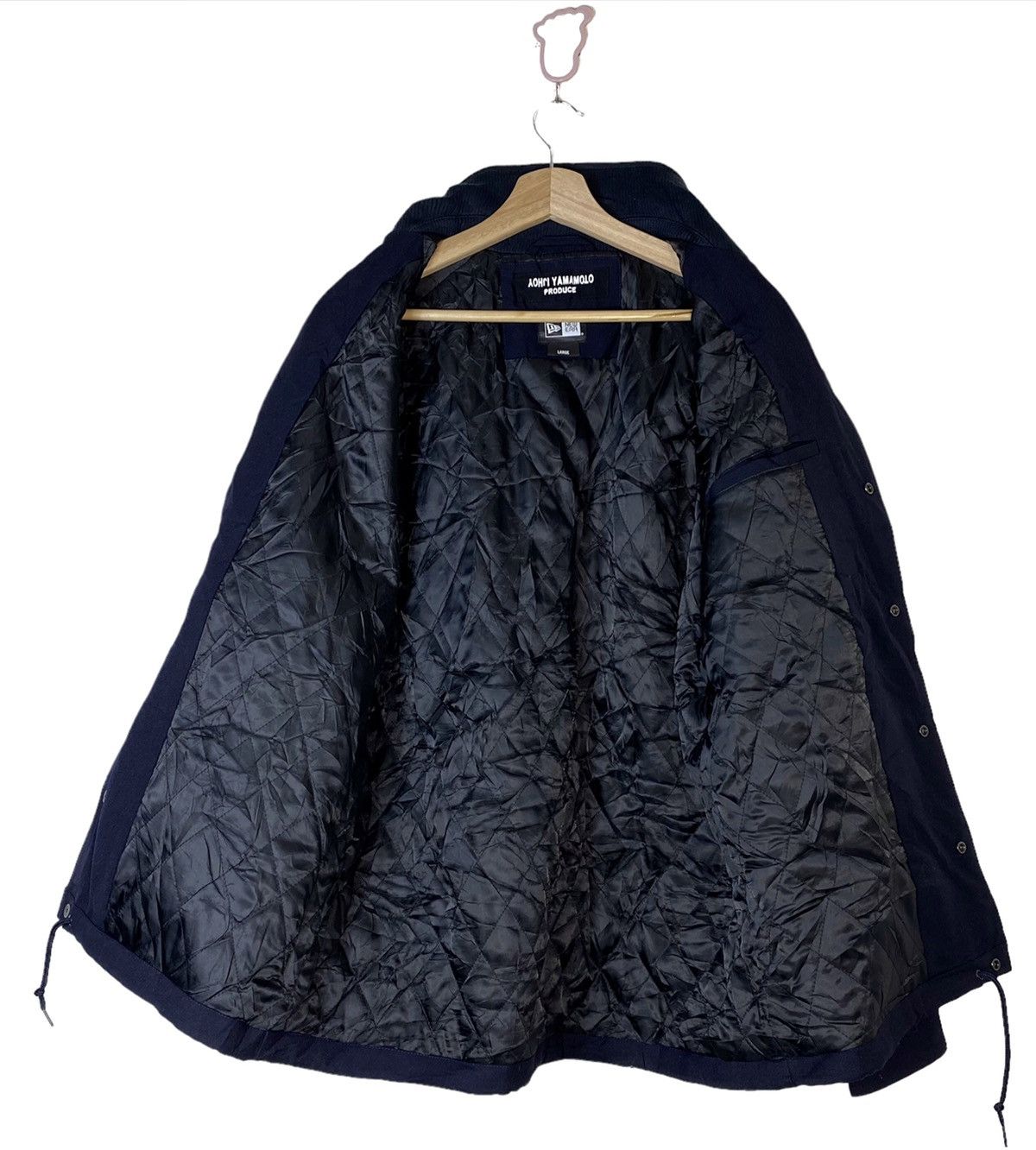 New Era × Yohji Yamamoto New 🔥 YohJi YAMAMOTO x NEW ERA Versity Jacket Cotton Size US L / EU 52-54 / 3 - 9 Thumbnail