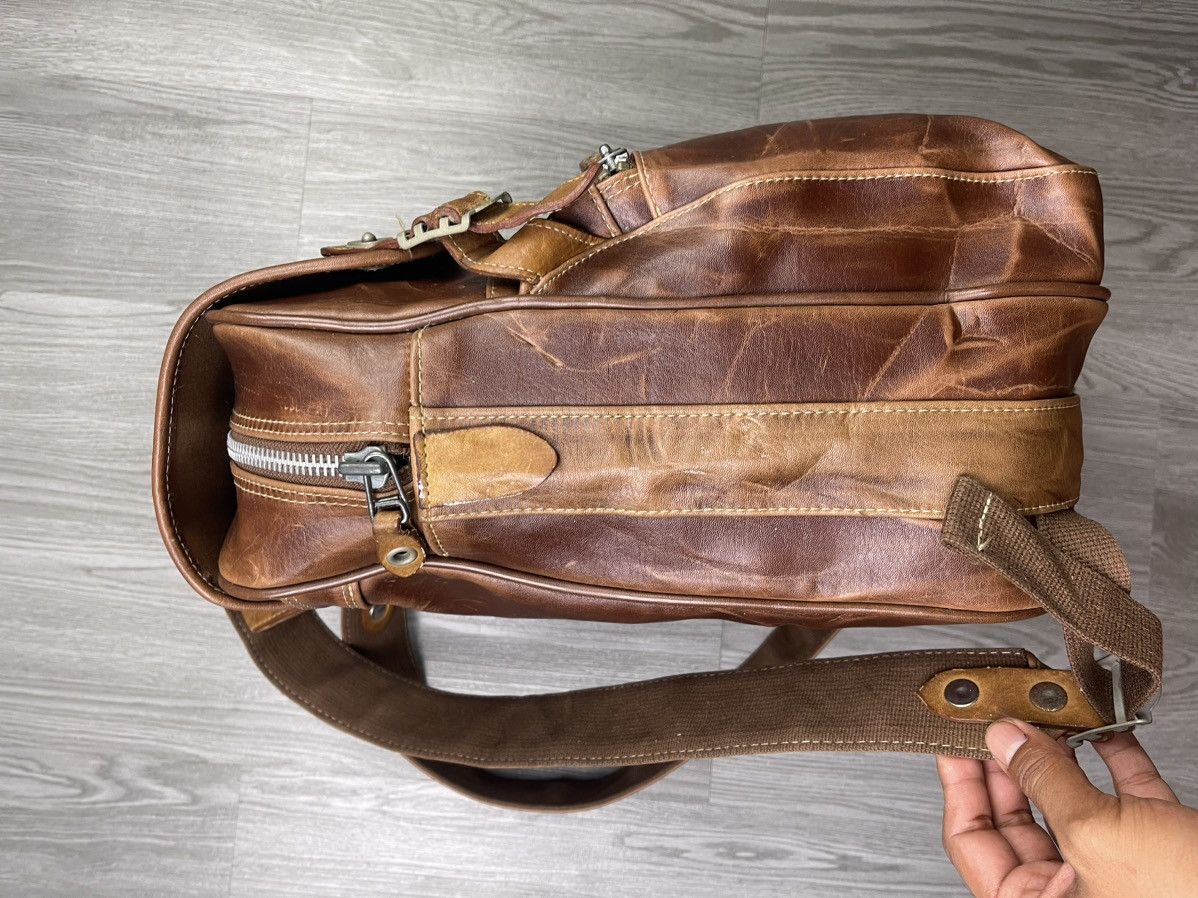 Vintage 90s moustache japan full leather box bagpack Size ONE SIZE - 14 Thumbnail