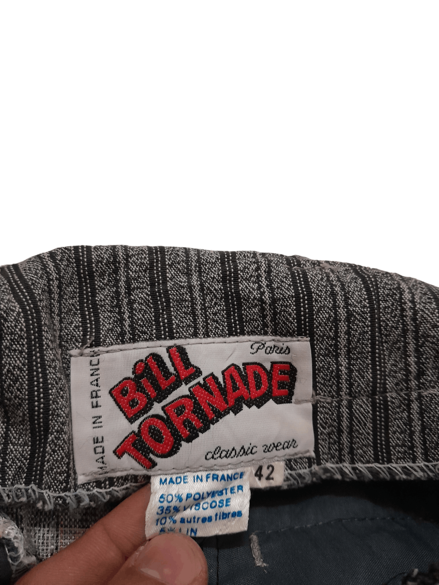 BILLTORNADE × Designer × Vintage Bill Tornade France Designer Box Pant (E552) Size US 29 - 6 Thumbnail