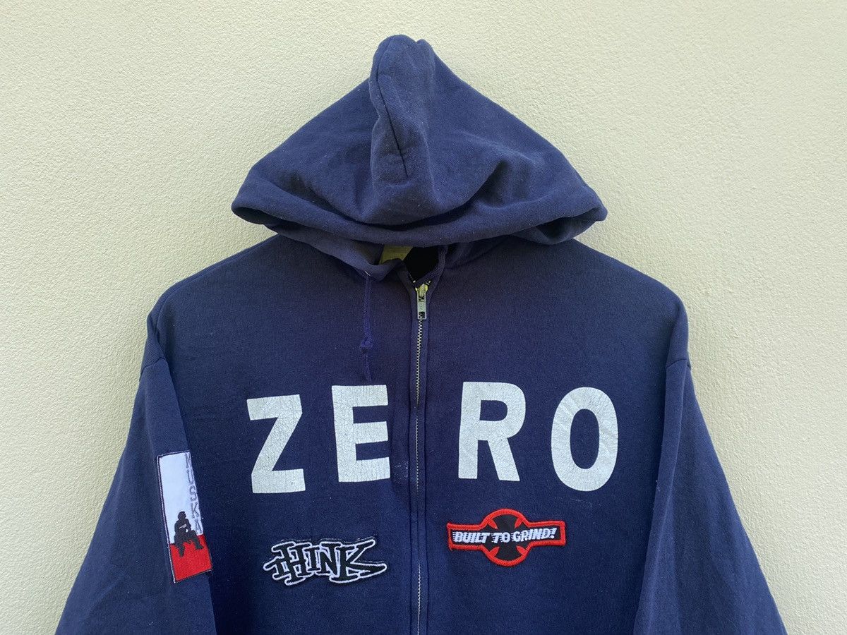 Shorty's Skateboards × Think Skateboards × Vintage Vintage 90s ZERO THINK Skateboard CHAD MUSKA Hoodie Size US M / EU 48-50 / 2 - 2 Thumbnail