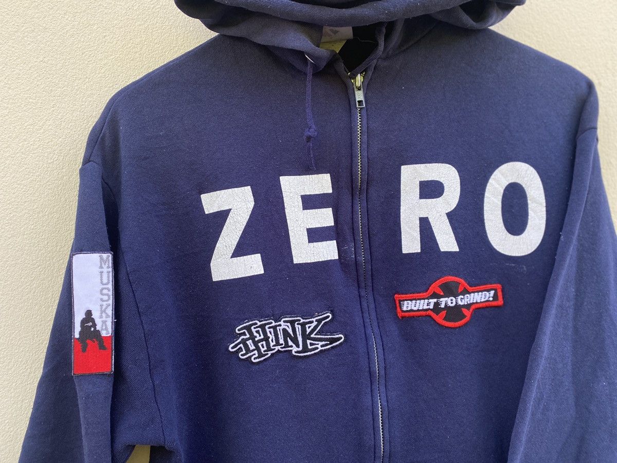 Shorty's Skateboards × Think Skateboards × Vintage Vintage 90s ZERO THINK Skateboard CHAD MUSKA Hoodie Size US M / EU 48-50 / 2 - 3 Thumbnail