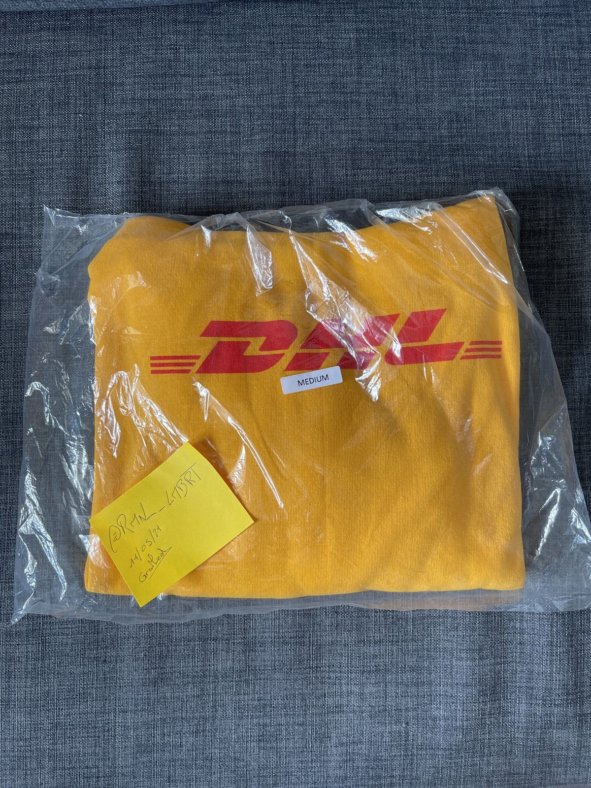 DHL X Anti Social Social Club Gold Hoodie ASSC DS