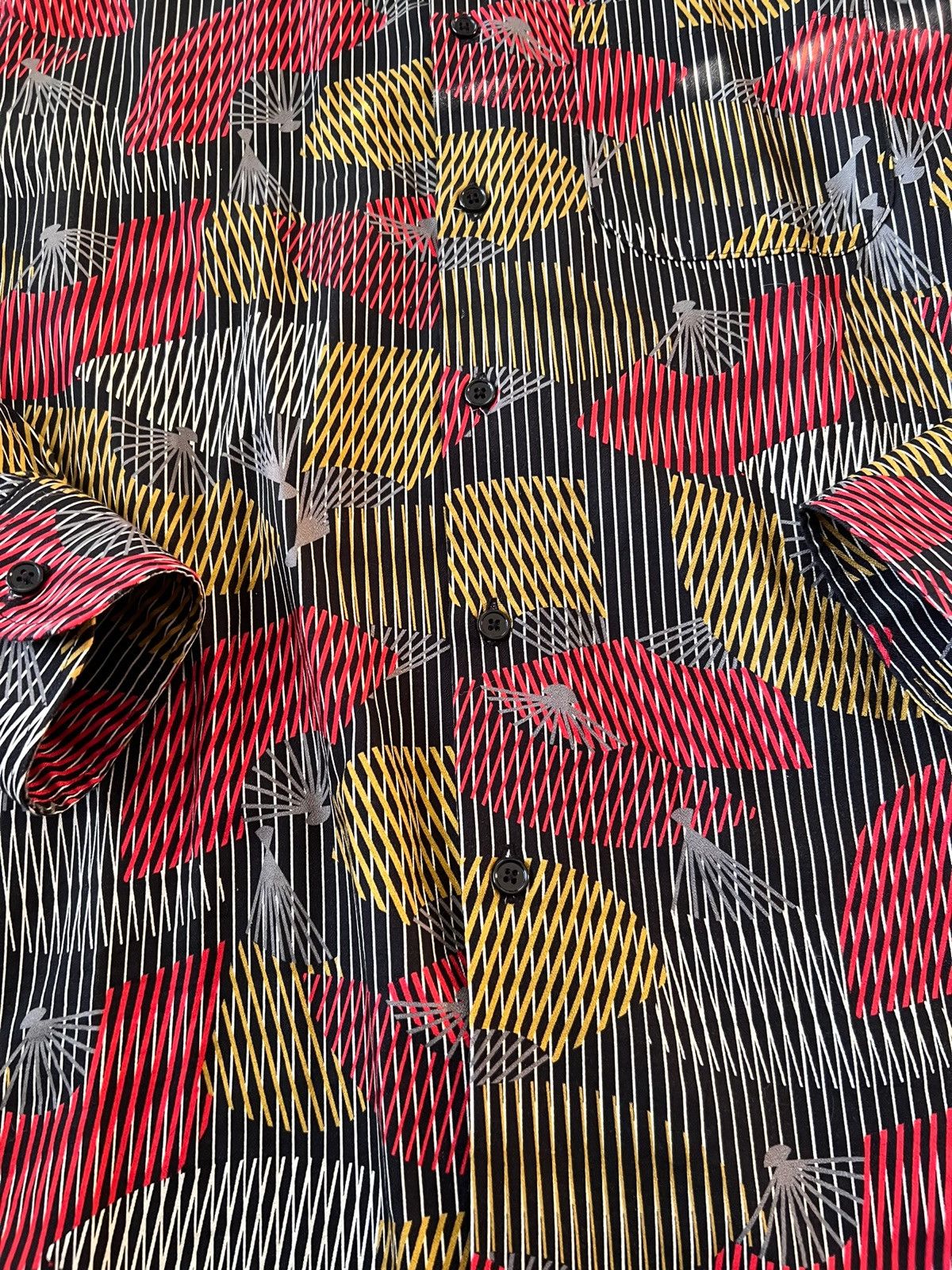 Naked & Famous Naked & Famous Button Up Shirt Collared Dress Lines Pattern Size US XL / EU 56 / 4 - 4 Thumbnail