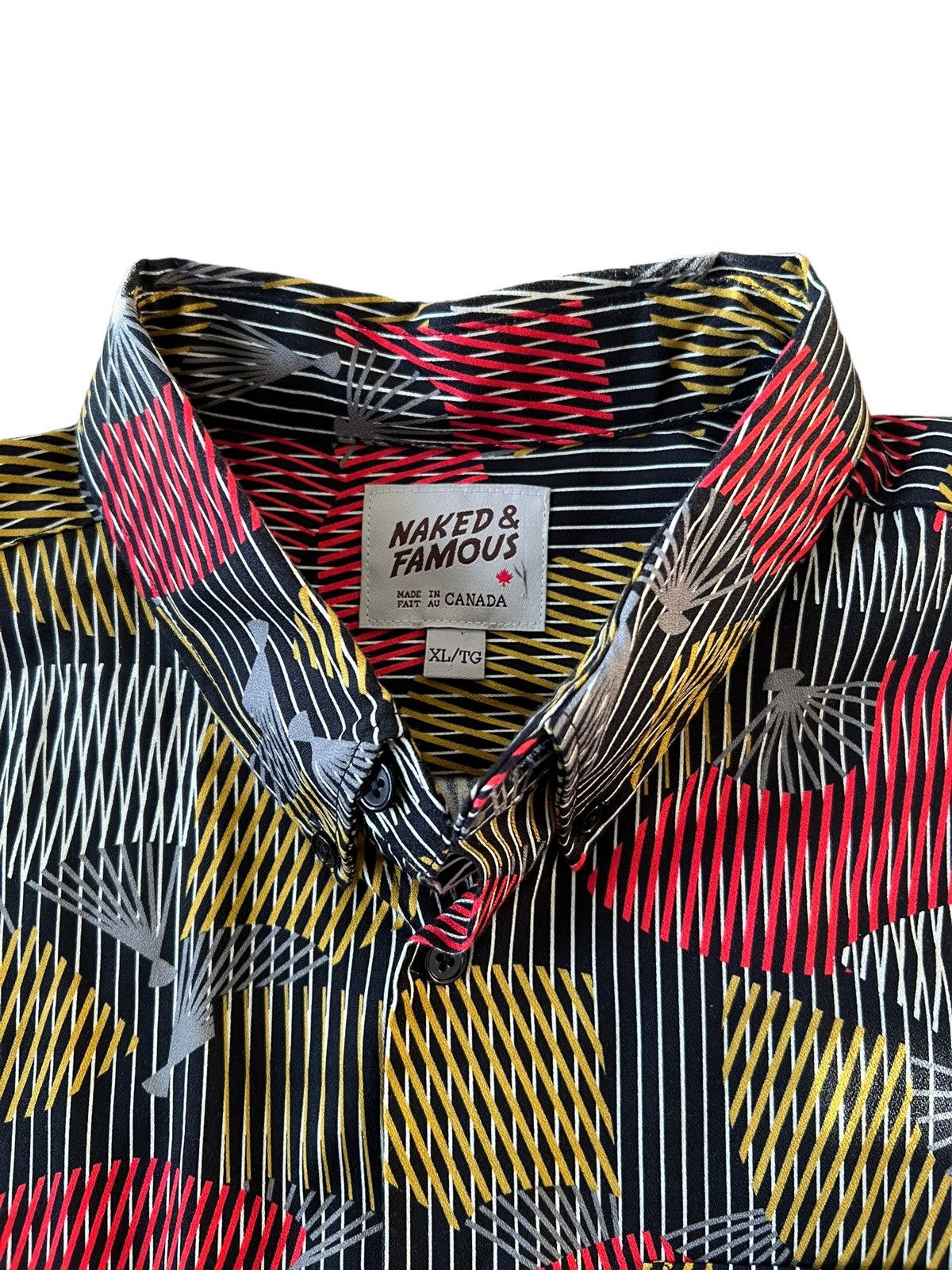 Naked & Famous Naked & Famous Button Up Shirt Collared Dress Lines Pattern Size US XL / EU 56 / 4 - 2 Thumbnail