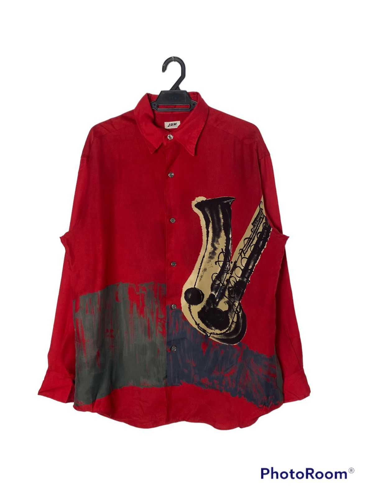 Japanese Brand 💥Last Drop💥Vintage Junmen Saxaphone Art Button Ups Size US L / EU 52-54 / 3 - 1 Thumbnail