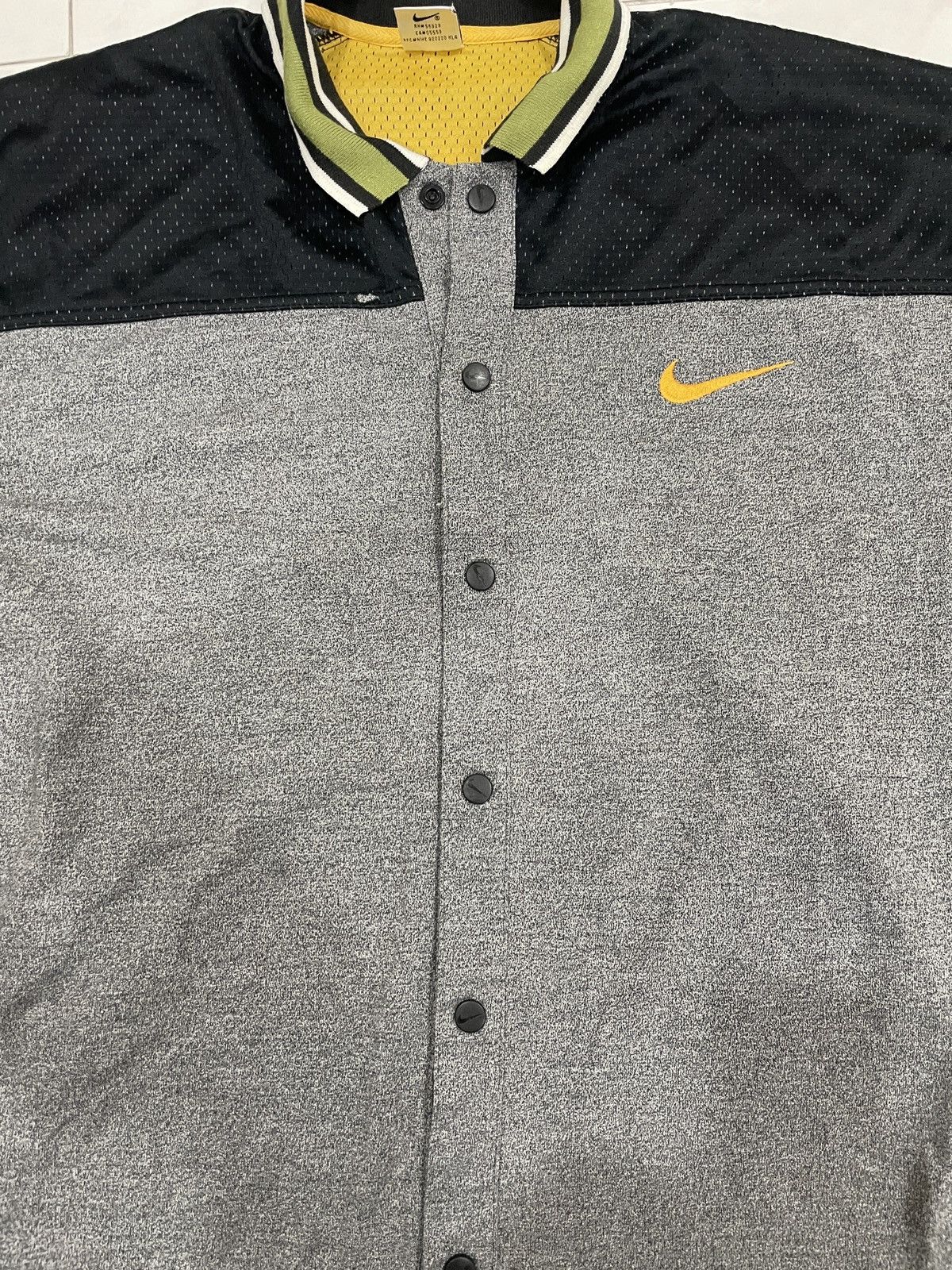 Nike Vintage Nike Mesh Jersey Big Logo Y2K Hip hop button down Size US XL / EU 56 / 4 - 1 Thumbnail