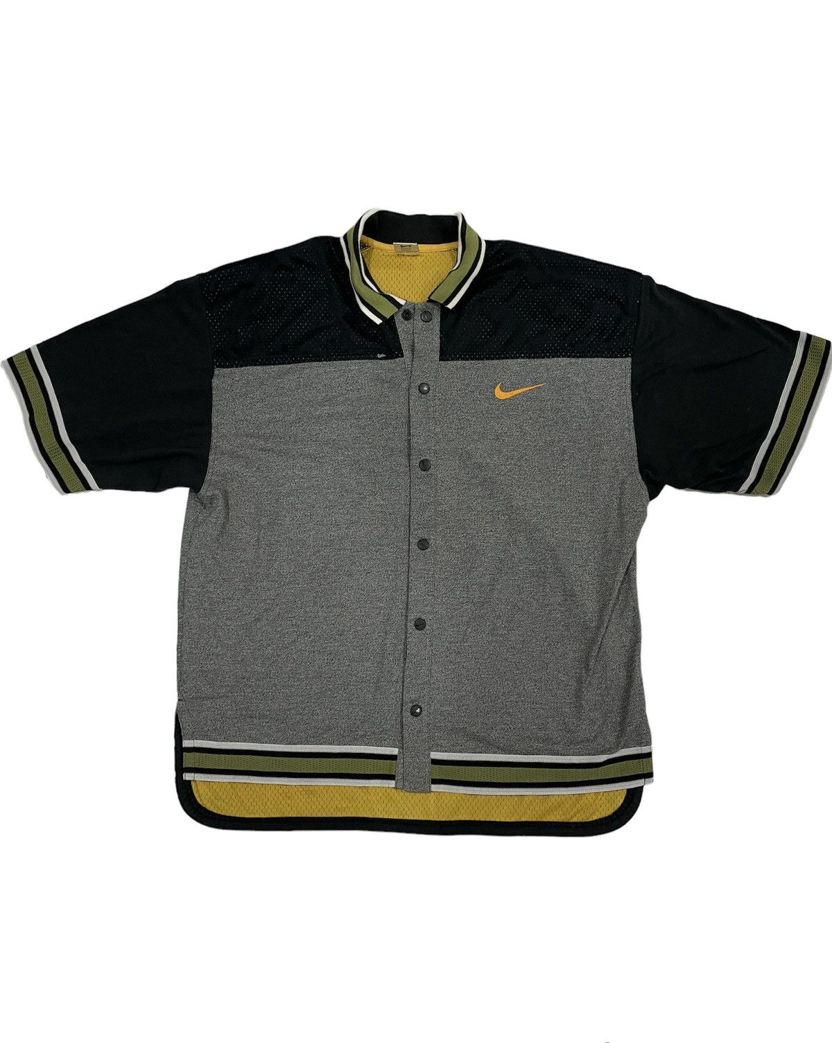 Nike Vintage Nike Mesh Jersey Big Logo Y2K Hip hop button down Size US XL / EU 56 / 4 - 3 Thumbnail