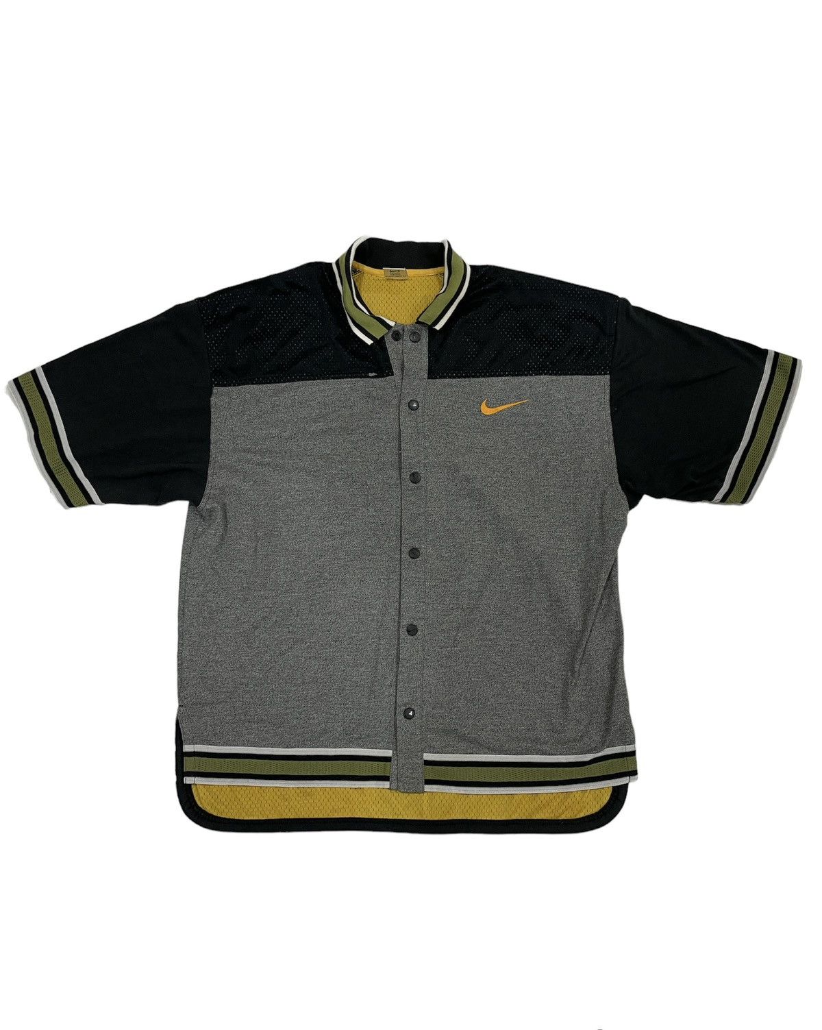 Nike Vintage Nike Mesh Jersey Big Logo Y2K Hip hop button down Size US XL / EU 56 / 4 - 2 Thumbnail