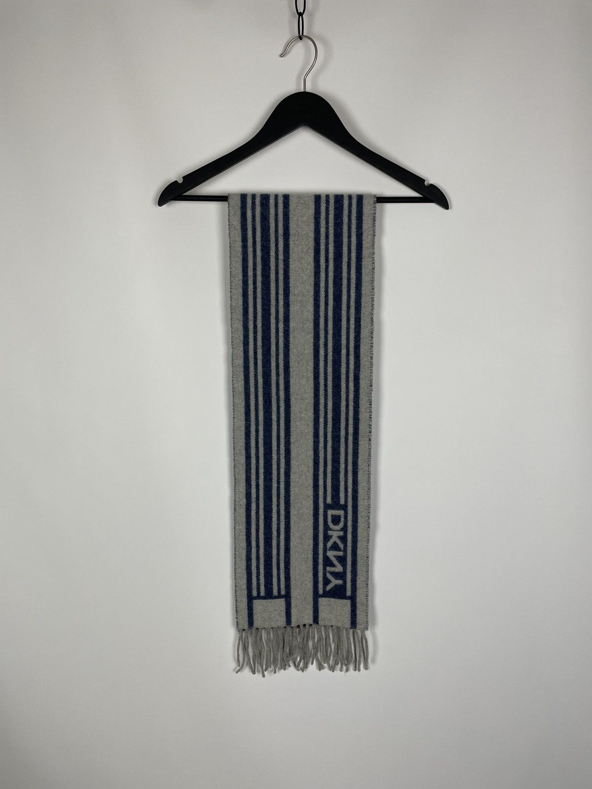 DKNY DKNY Wool Stripe Scarf Size ONE SIZE - 3 Thumbnail