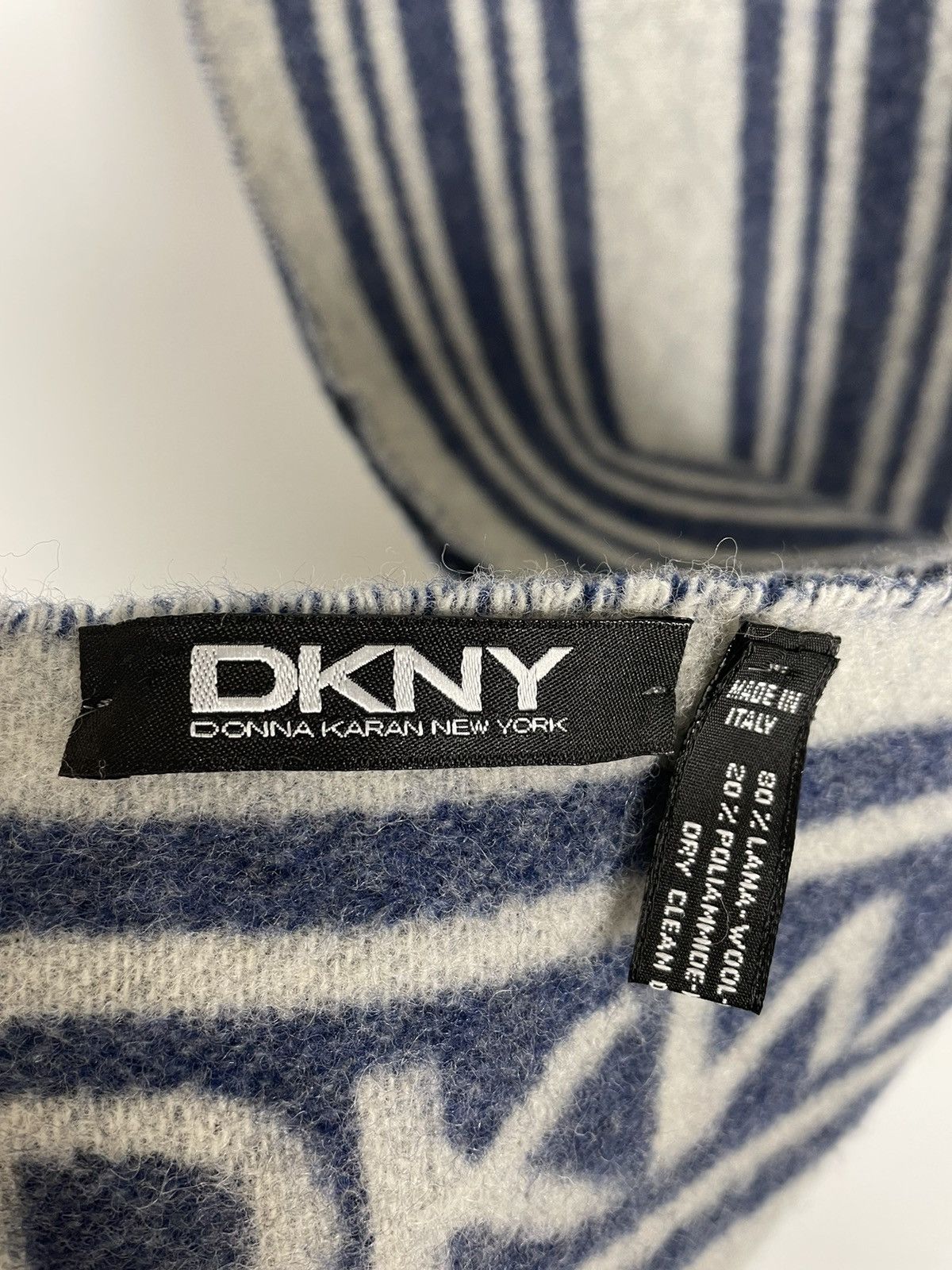 DKNY DKNY Wool Stripe Scarf Size ONE SIZE - 9 Thumbnail
