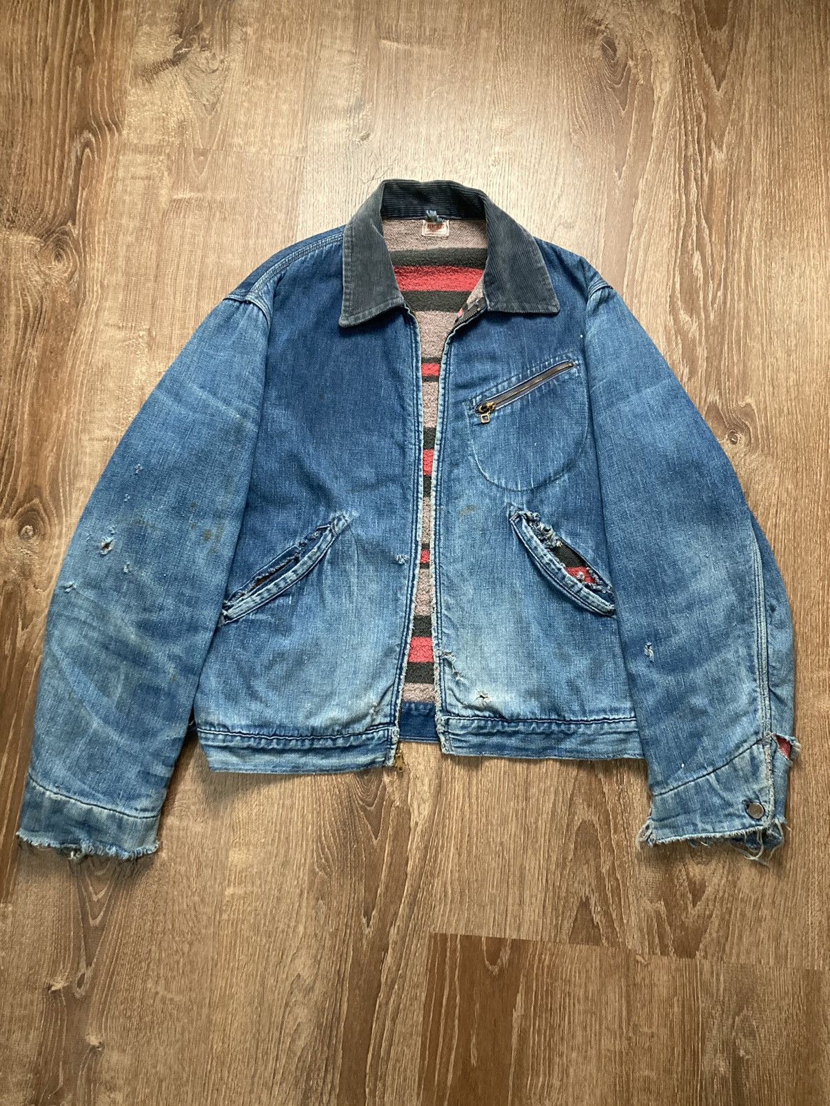 極美品　HERCULES 60's denim coverall jacket 6e3edbc99be93868dc38afe6d2016e