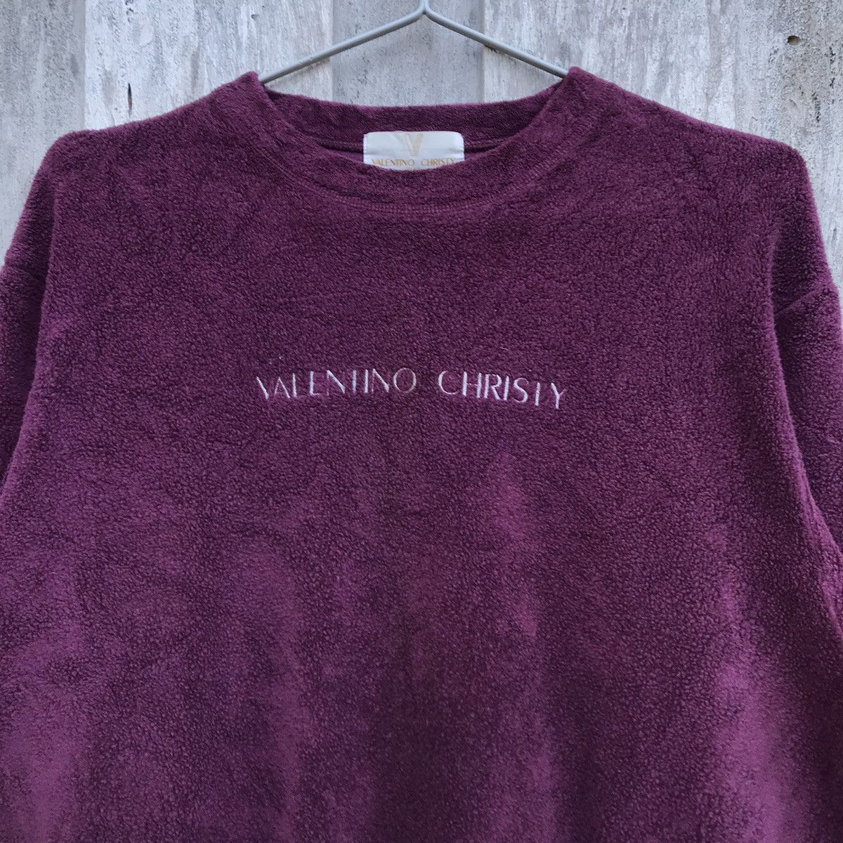 Valentino × Vintage Vintage Valentino Christy Fleece Sweatshirt Pullover Size L / US 10 / IT 46 - 2 Thumbnail